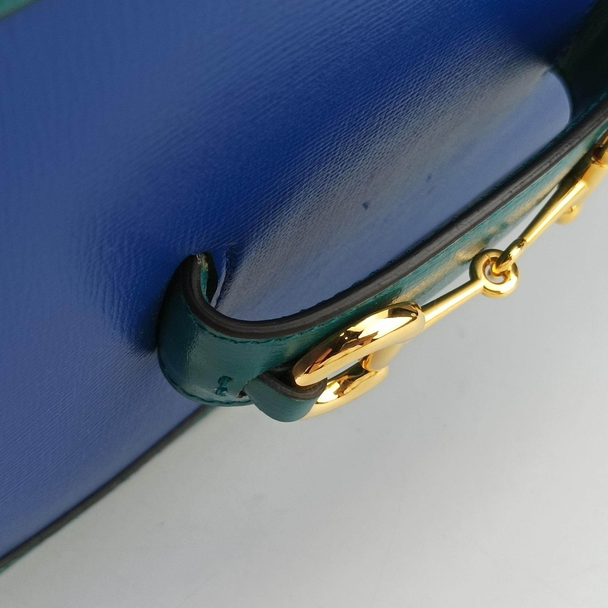 The Hacker Project Horsebit 1955 Green × Blue Leather 602204 B034939110ホースビット 1955 グリーン×ブルー レザー 602204 B034939110