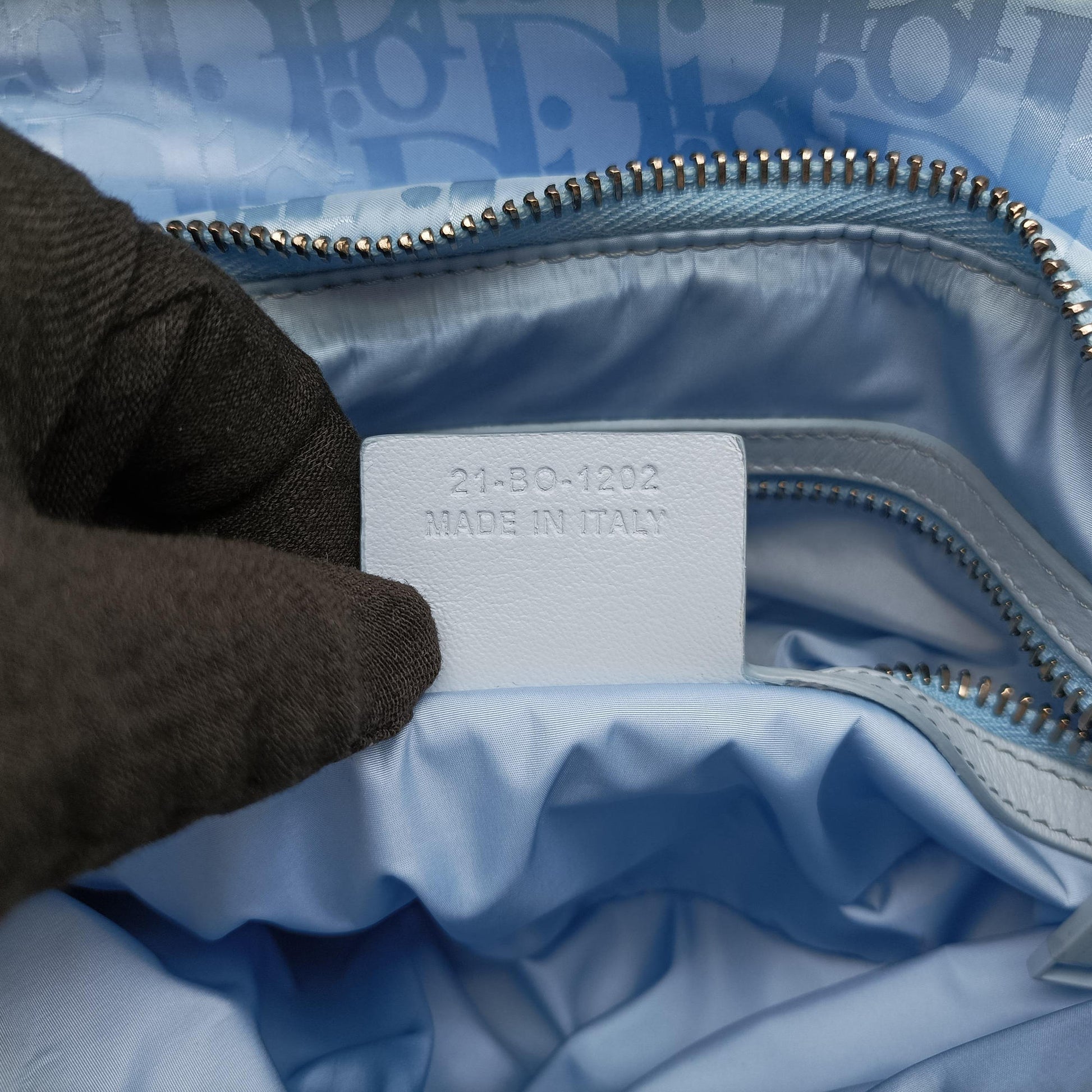 Dior x ERL Spring 2023 Collaboration Saddle Blue Fabric 21-BO-1202ディオール × ERL コラボレーション サドル ブルー ファブリック 21-BO-1202