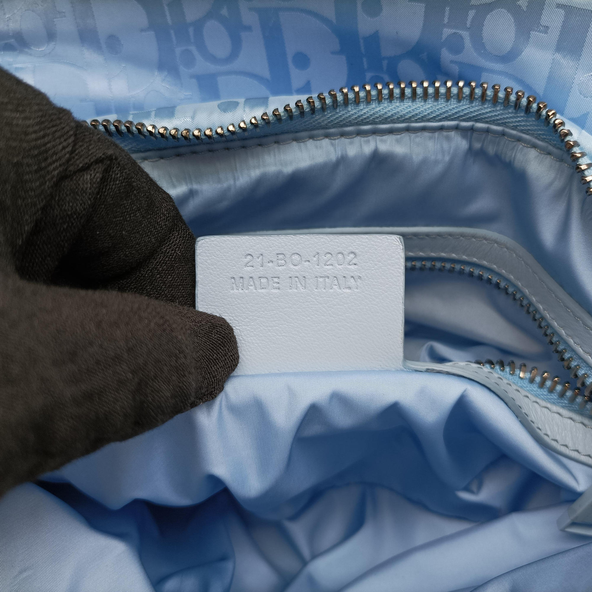 Dior x ERL Spring 2023 Collaboration Saddle Blue Fabric 21-BO-1202ディオール × ERL コラボレーション サドル ブルー ファブリック 21-BO-1202