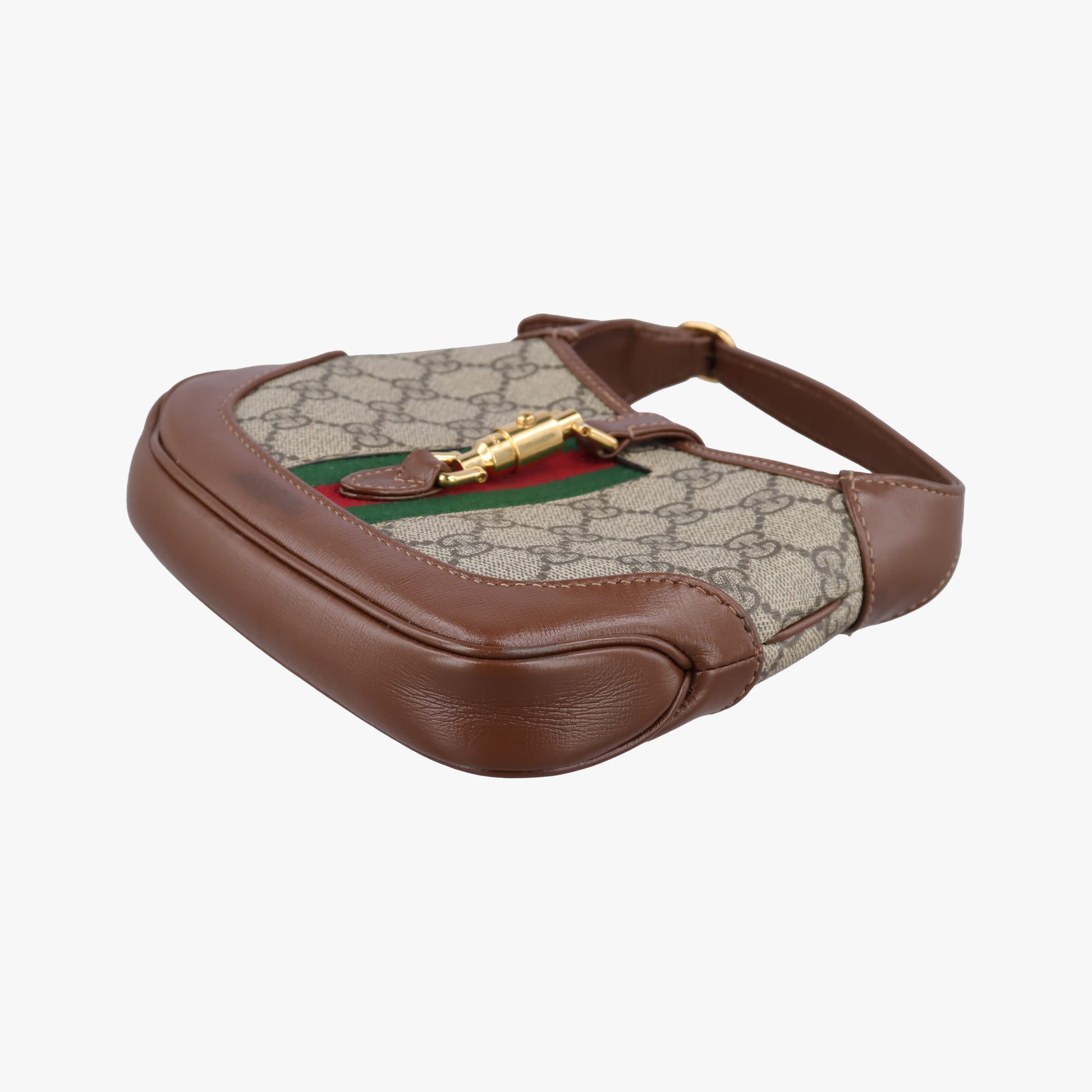 Jackie 1961 GG Supreme Brown PVC coated canvas 637092 D033156629ジャッキー 1961 GGスプリーム ブラウン PVCコーティングキャンバス 637092 D033156629