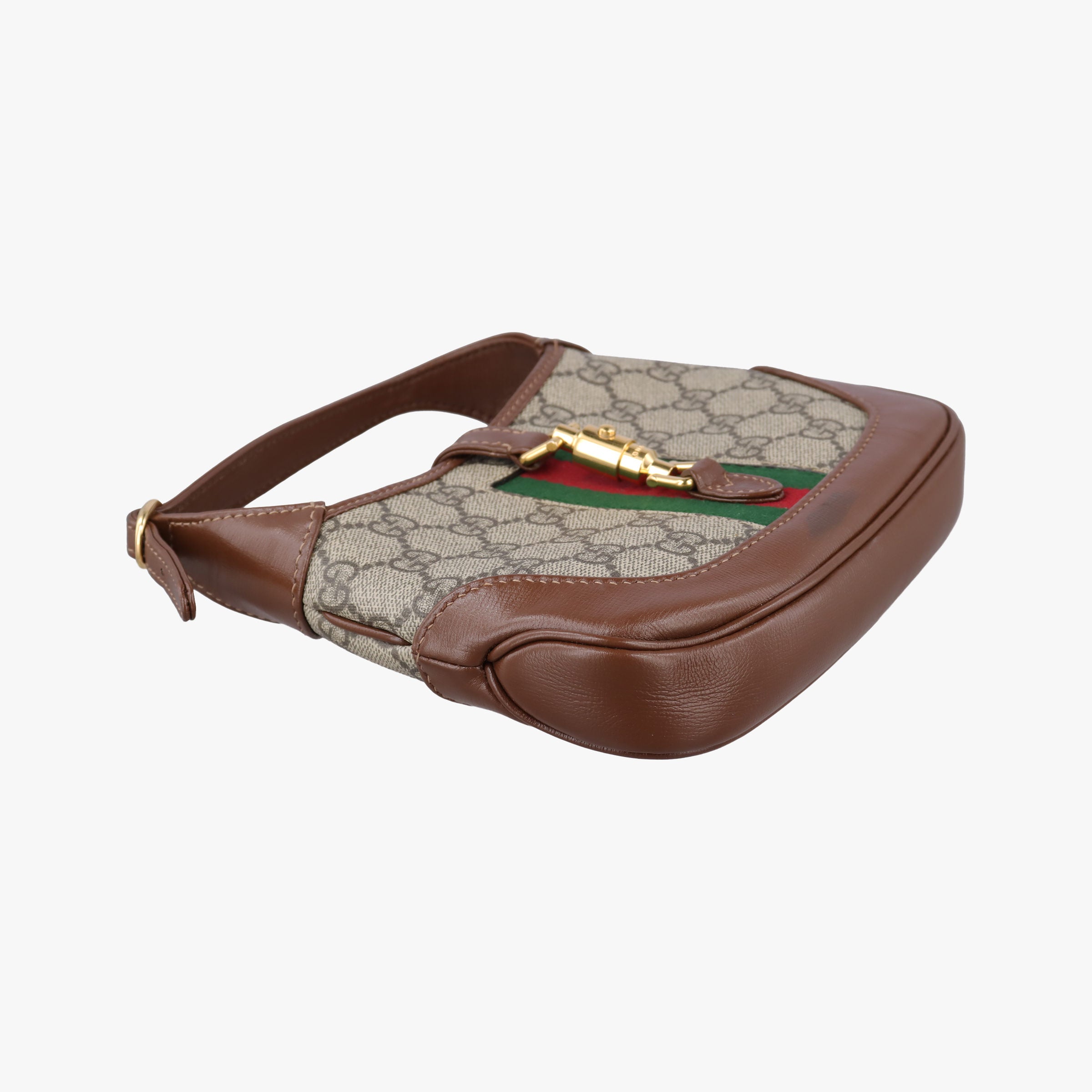 Jackie 1961 GG Supreme Brown PVC coated canvas 637092 D033156629ジャッキー 1961 GGスプリーム ブラウン PVCコーティングキャンバス 637092 D033156629