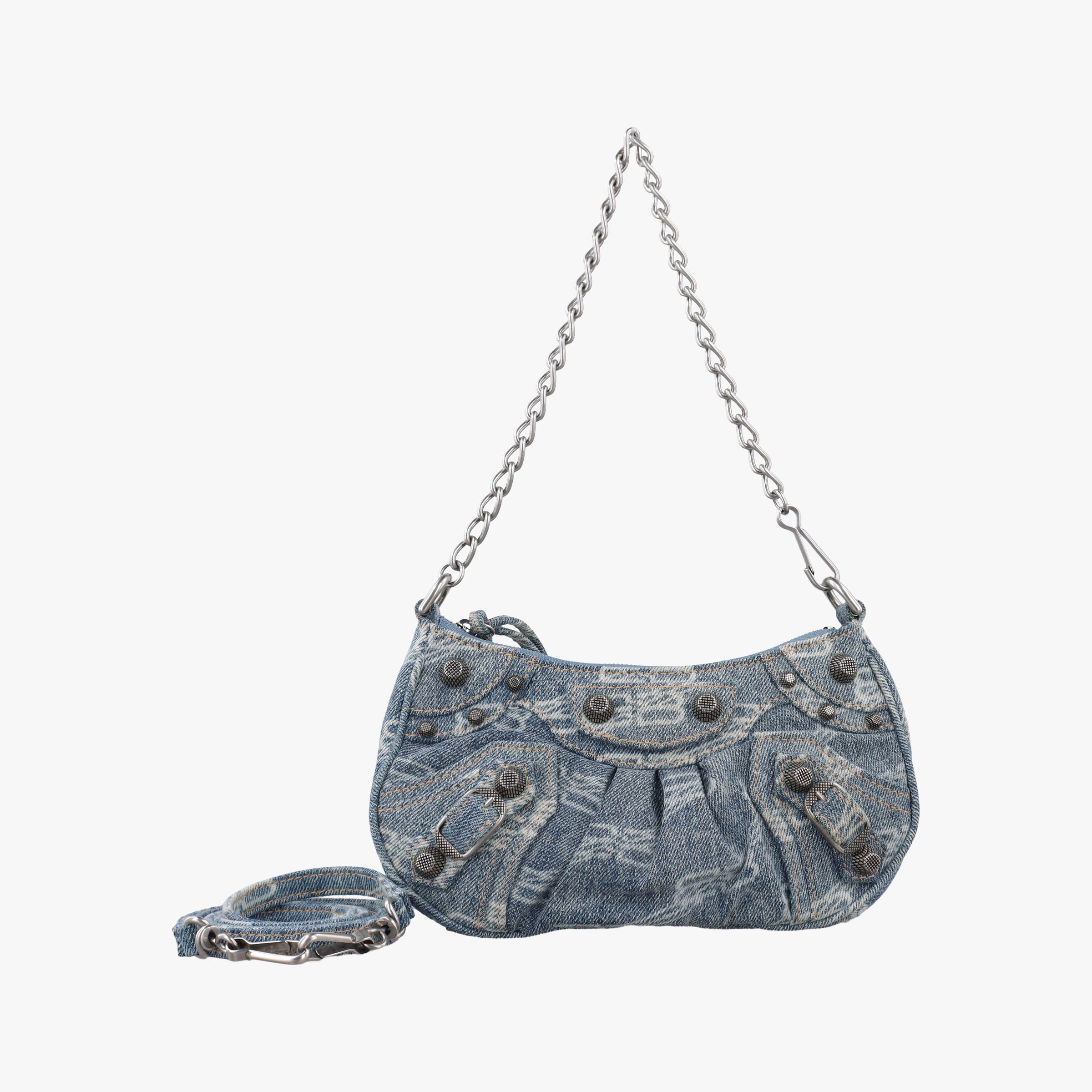 Le Cagole mini Blue denim 695814.4716.P.000959ル カゴール ミニ ブルー デニム 695814.4716.P.000959