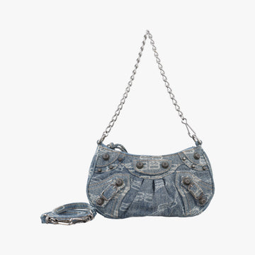 Le Cagole mini Blue denim 695814.4716.P.000959ル カゴール ミニ ブルー デニム 695814.4716.P.000959