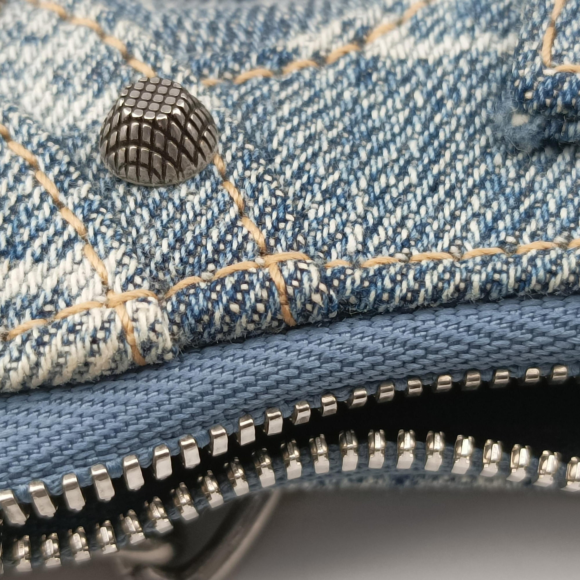 Le Cagole mini Blue denim 695814.4716.P.000959ル カゴール ミニ ブルー デニム 695814.4716.P.000959