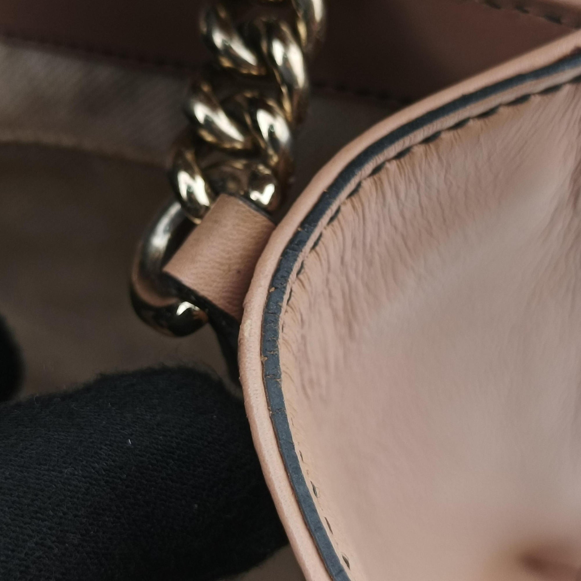 Emily Beige×pink canvas×leather 295402 D012529490エミリー ベージュ×ピンク キャンバス×レザー 295402 D012529490