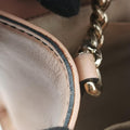 Emily Beige×pink canvas×leather 295402 D012529490エミリー ベージュ×ピンク キャンバス×レザー 295402 D012529490