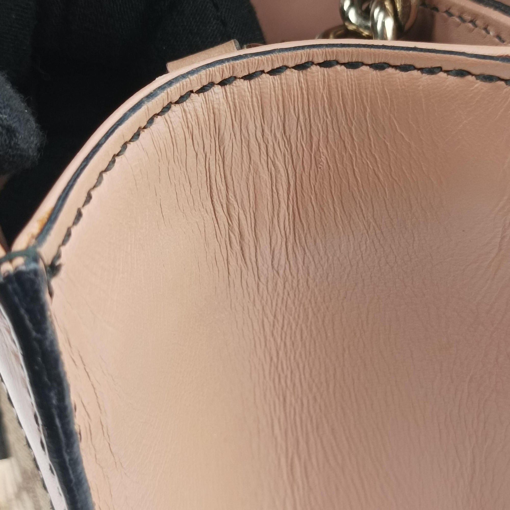 Emily Beige×pink canvas×leather 295402 D012529490エミリー ベージュ×ピンク キャンバス×レザー 295402 D012529490