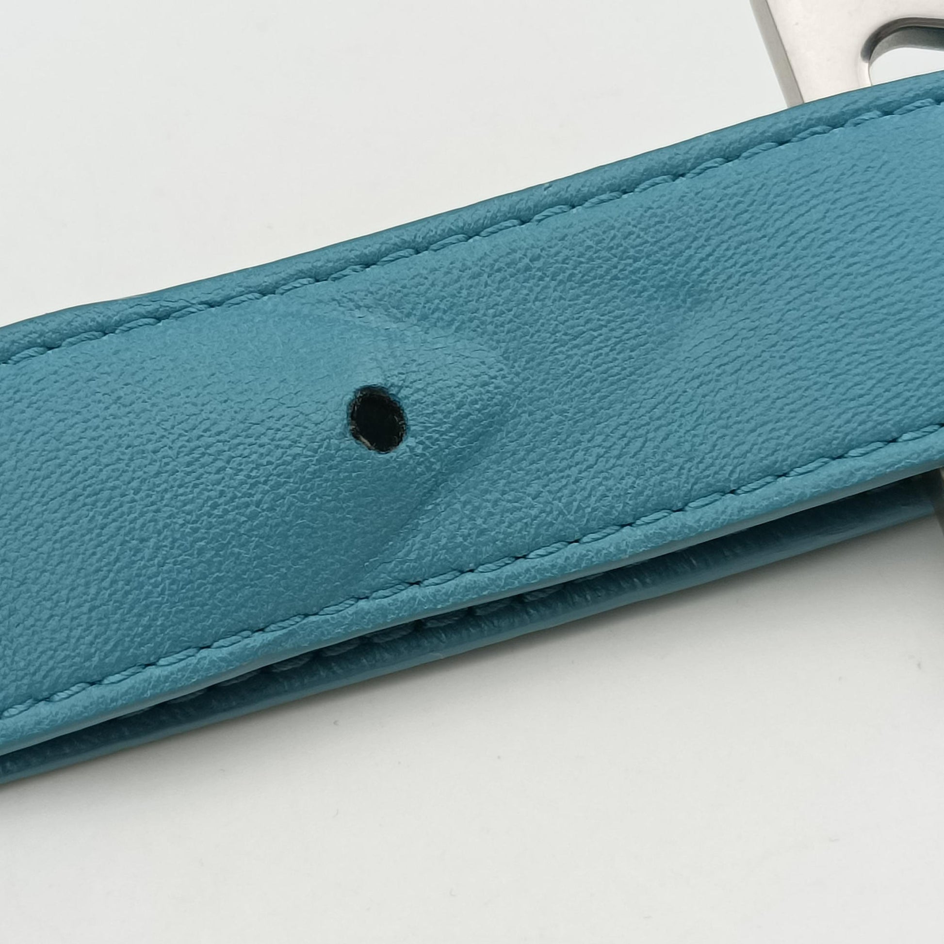 Padded Cassette Blue lambskin B09227447Nパデッド カセット ブルー ラムスキン B09227447N