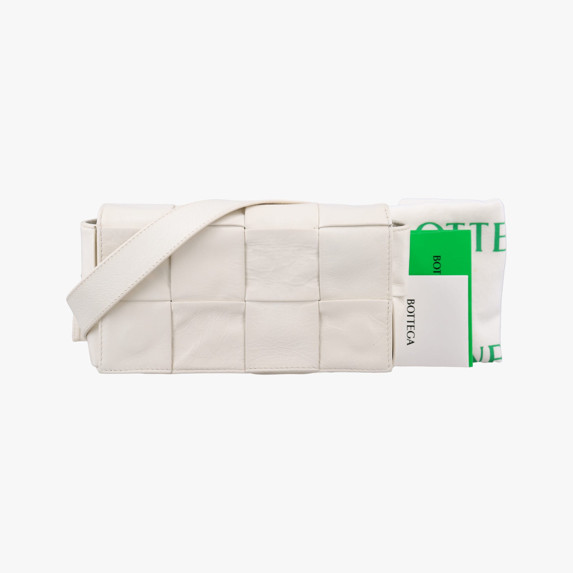 Padded CASSETTE White lambskin IC Chipパデッド カセット ホワイト ラムスキン ICチップ