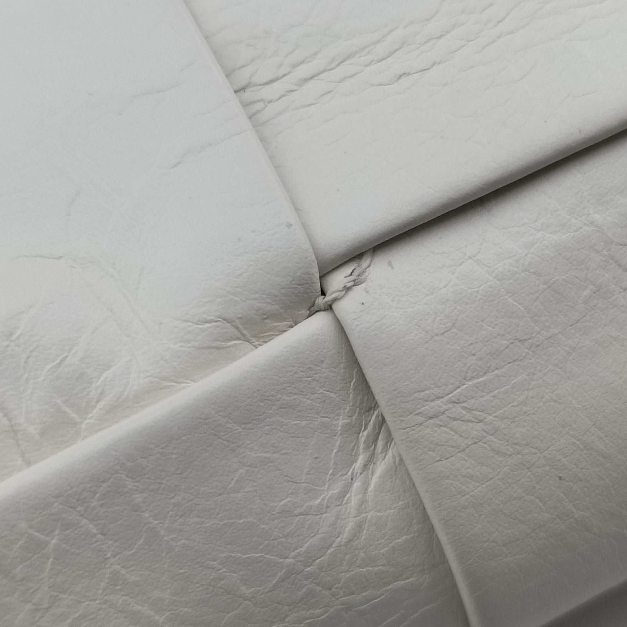 Padded CASSETTE White lambskin IC Chipパデッド カセット ホワイト ラムスキン ICチップ