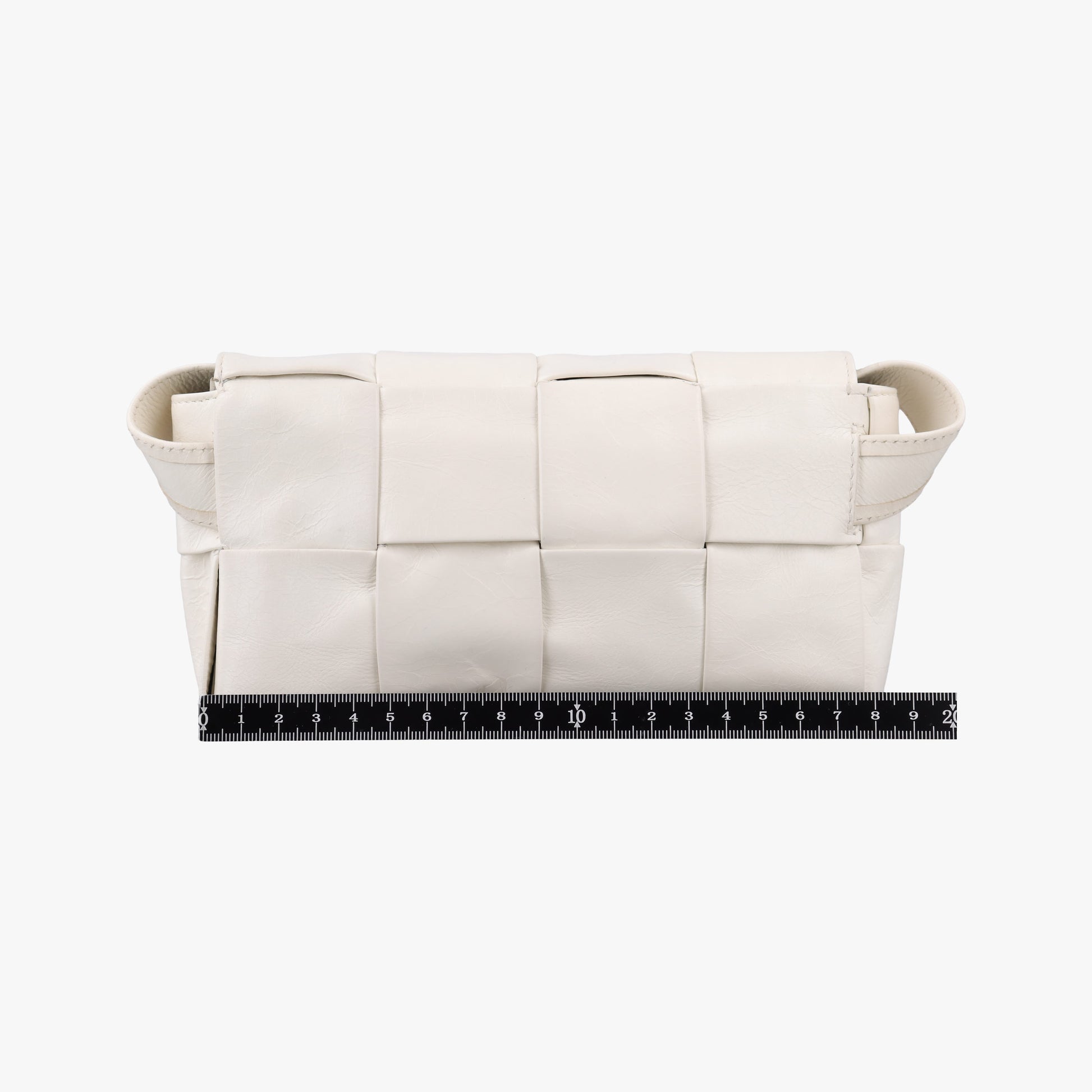 Padded CASSETTE White lambskin IC Chipパデッド カセット ホワイト ラムスキン ICチップ