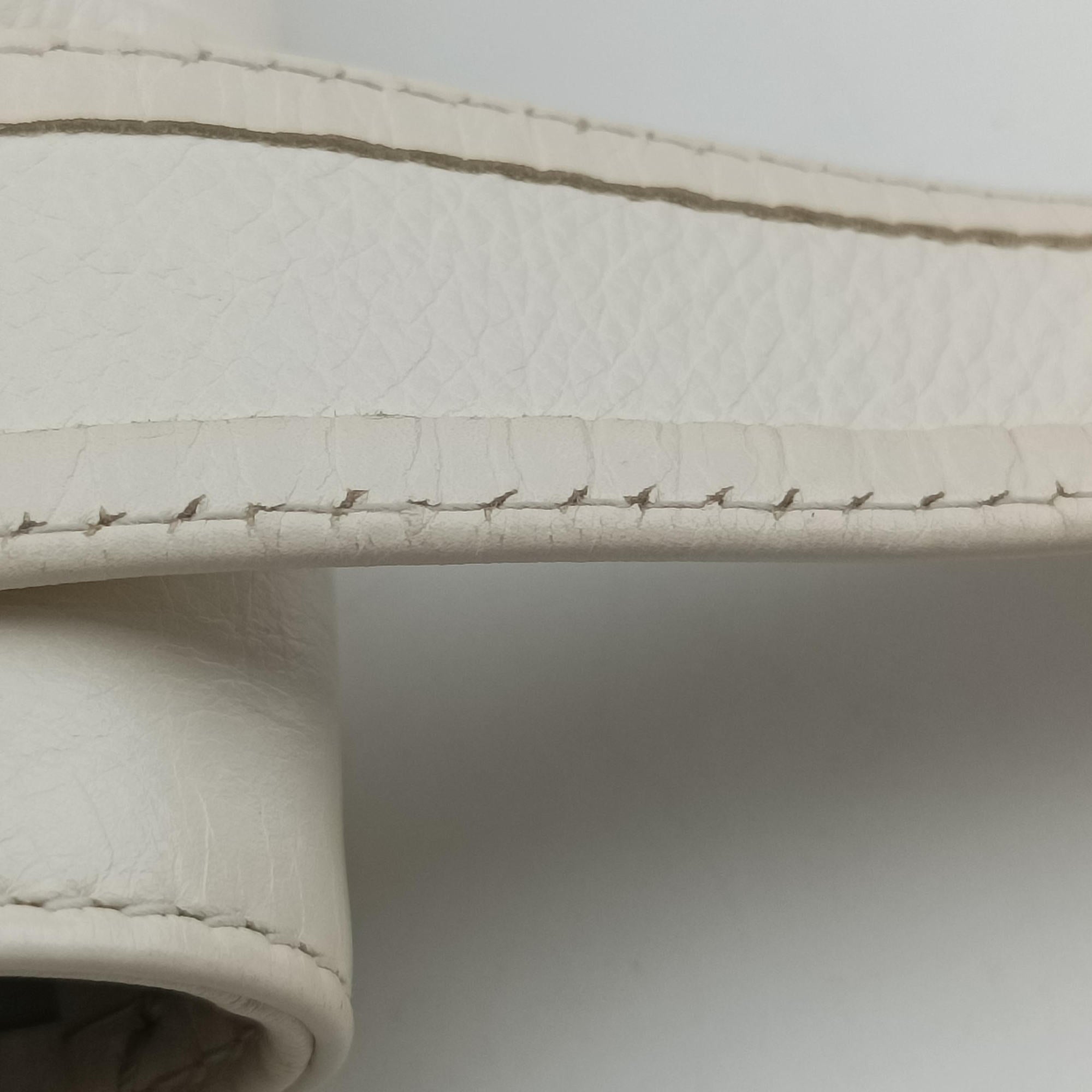 Padded CASSETTE White lambskin IC Chipパデッド カセット ホワイト ラムスキン ICチップ