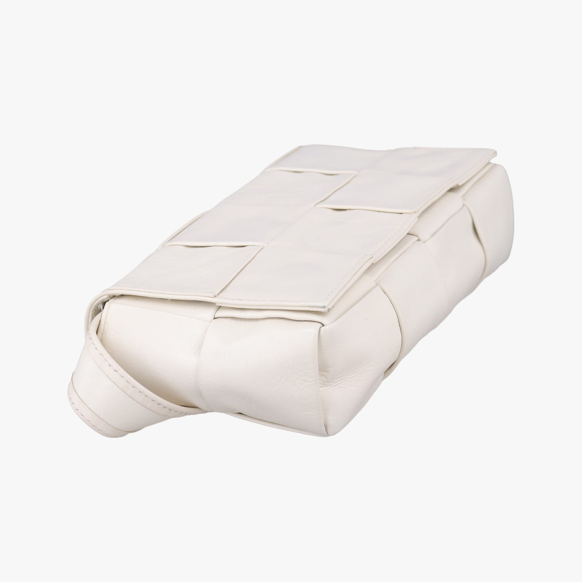 Padded CASSETTE White lambskin IC Chipパデッド カセット ホワイト ラムスキン ICチップ