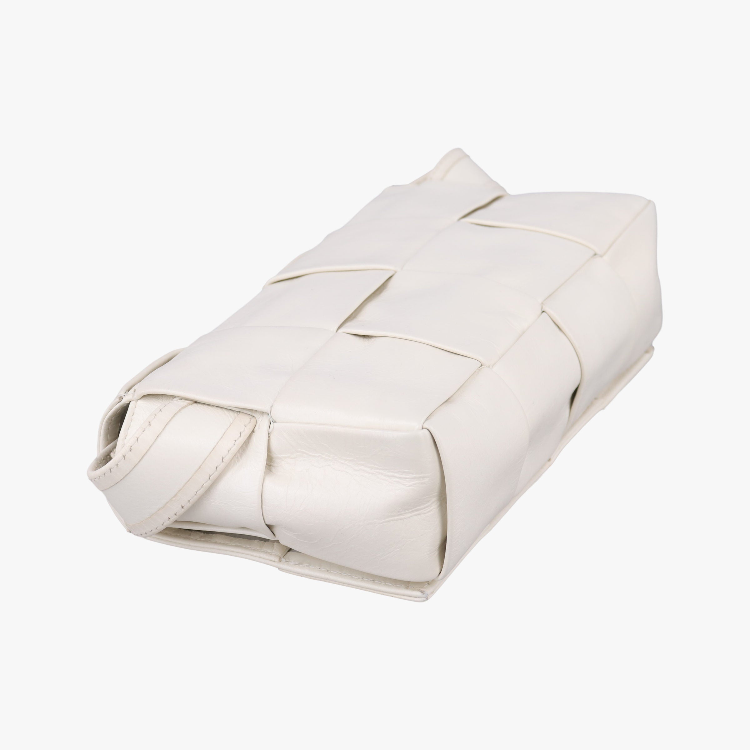 Padded CASSETTE White lambskin IC Chipパデッド カセット ホワイト ラムスキン ICチップ