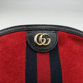 Ophidia Red×black Suede×leather 499621 H023568595オフィディア レッド×ブラック スエード×レザー 499621 H023568595