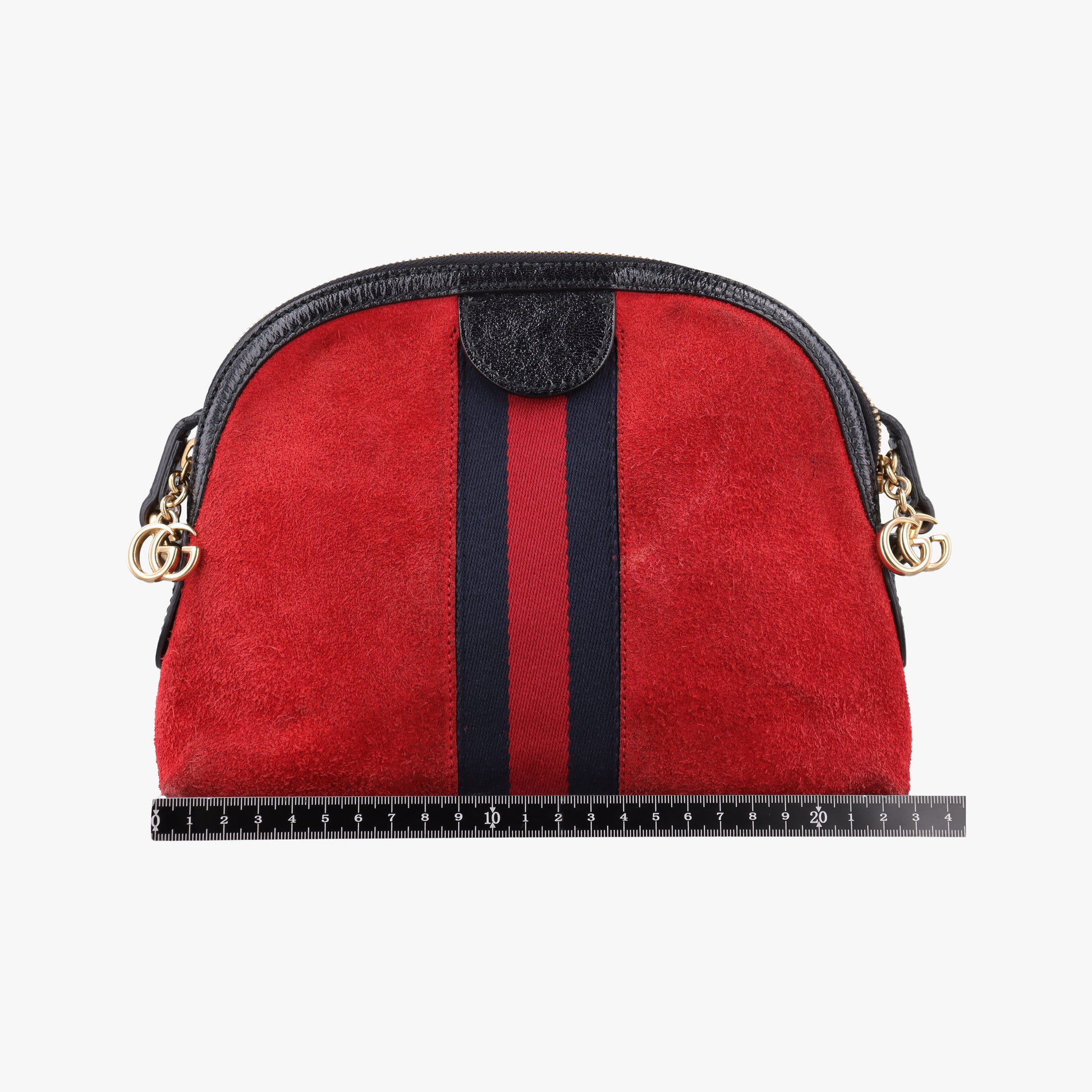 Ophidia Red×black Suede×leather 499621 H023568595オフィディア レッド×ブラック スエード×レザー 499621 H023568595