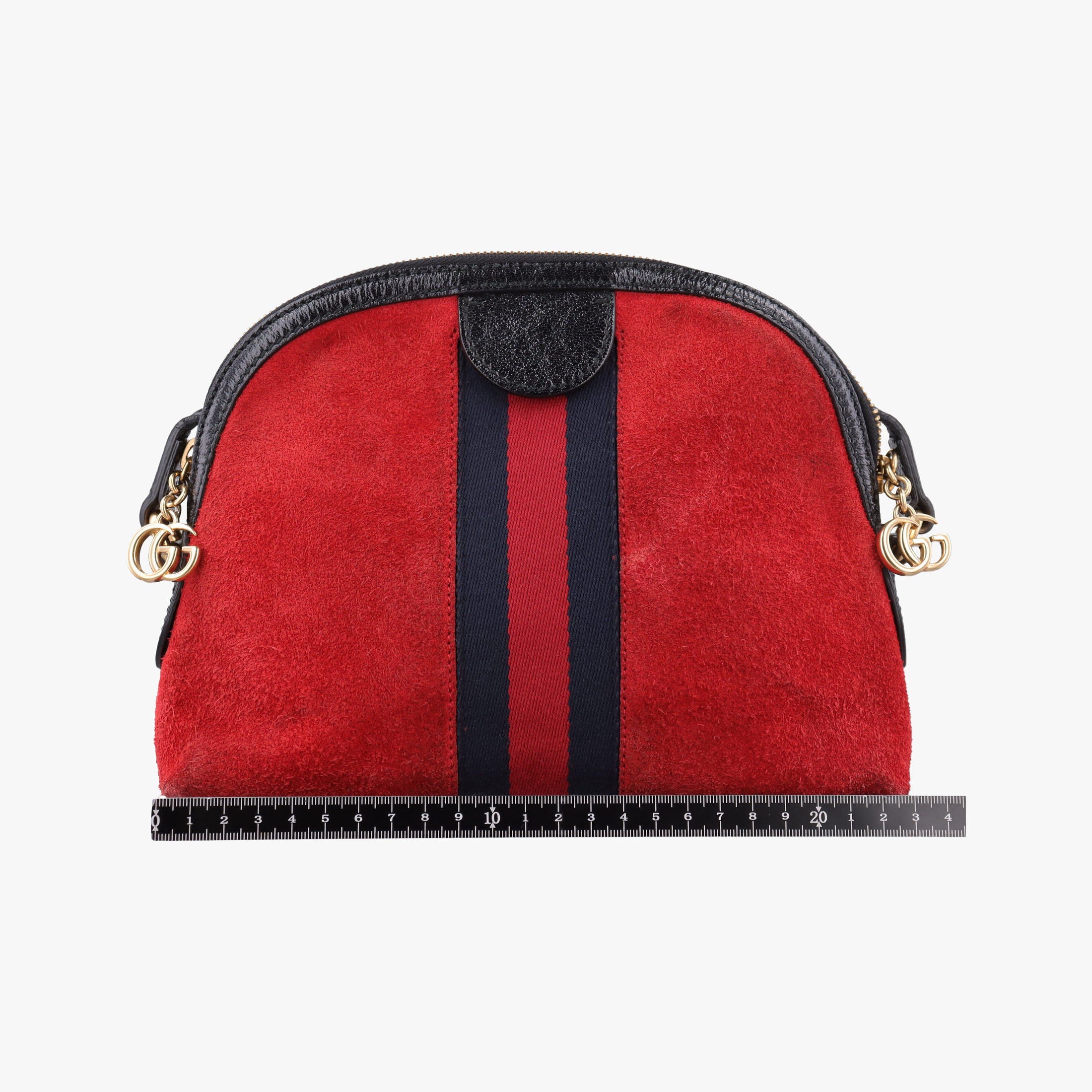 Ophidia Red×black Suede×leather 499621 H023568595オフィディア レッド×ブラック スエード×レザー 499621 H023568595