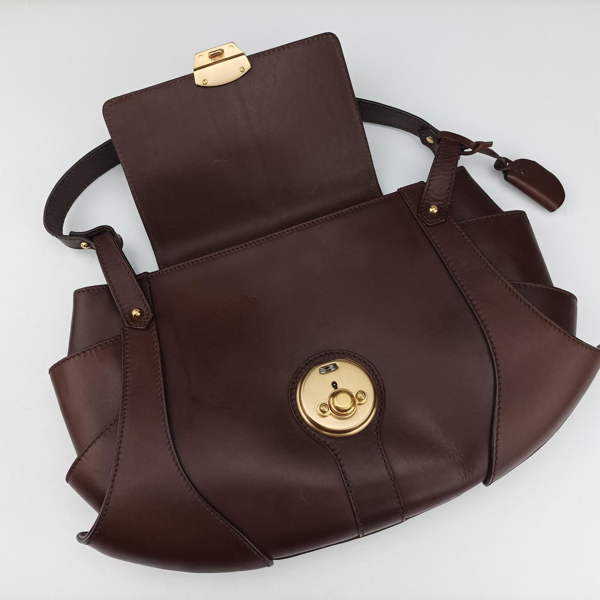 Borsa Brown Leather 8BR423 2415-8BR423-LJ8-048ボルサ ブラウン レザー 8BR423 2415-8BR423-LJ8-048
