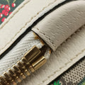 Ophidia Flora Multicolour PVC coated canvas×Leather 547965 A030283775オフィディア フローラ マルチカラー PVCコーティングキャンバス×レザー 547965 A030283775