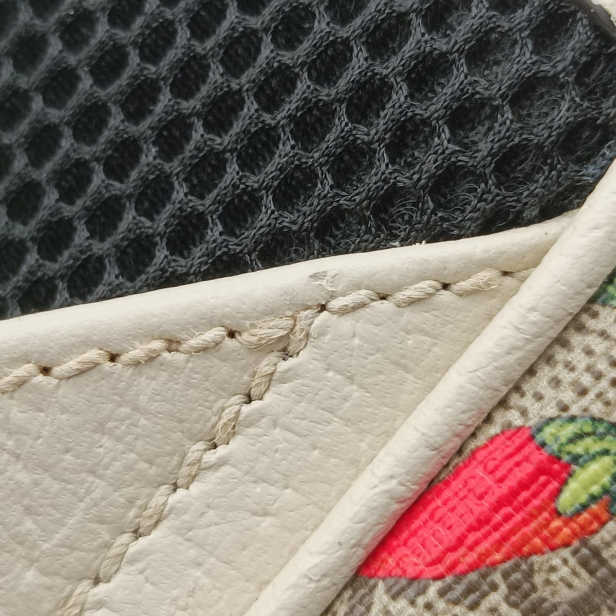 Ophidia Flora Multicolour PVC coated canvas×Leather 547965 A030283775オフィディア フローラ マルチカラー PVCコーティングキャンバス×レザー 547965 A030283775