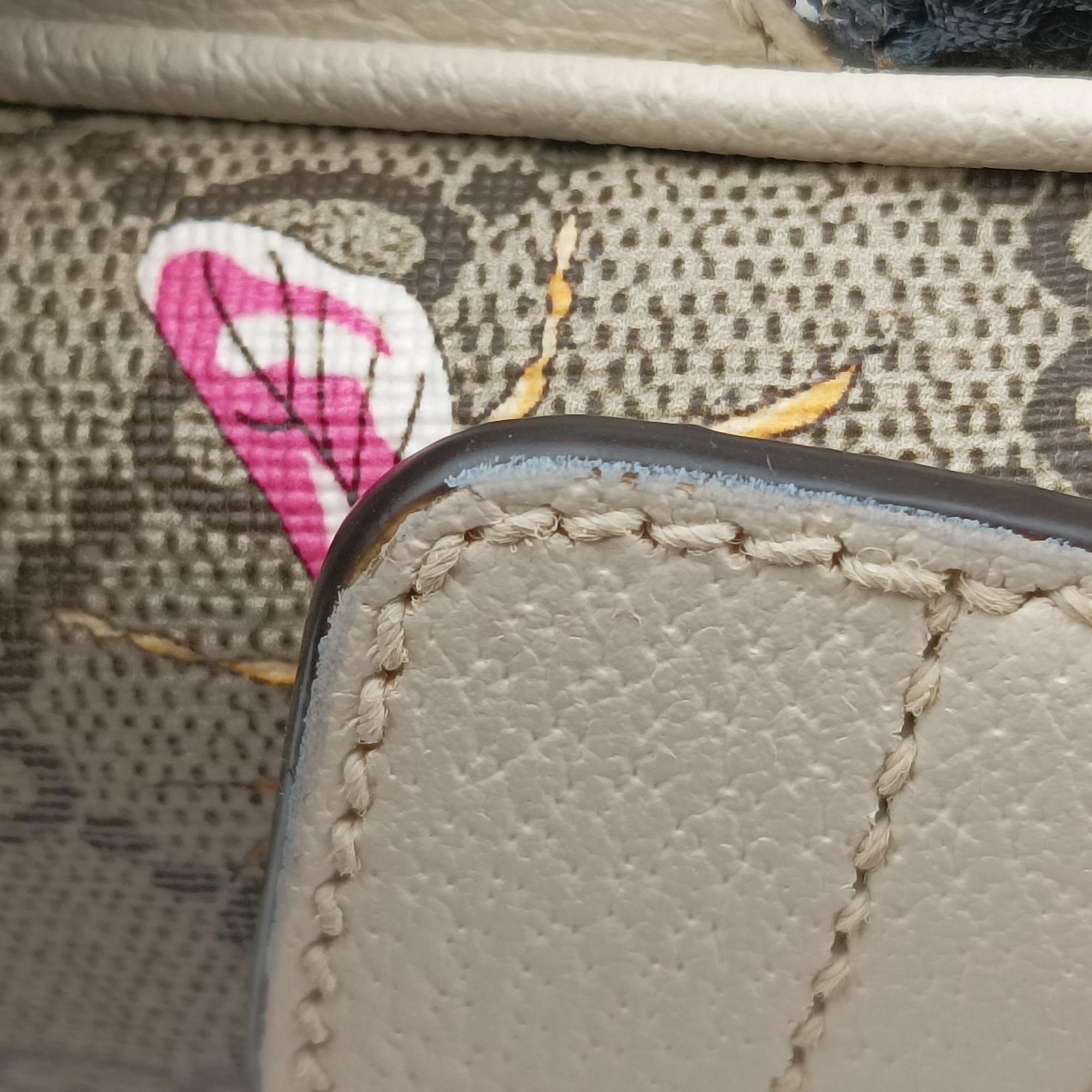 Ophidia Flora Multicolour PVC coated canvas×Leather 547965 A030283775オフィディア フローラ マルチカラー PVCコーティングキャンバス×レザー 547965 A030283775