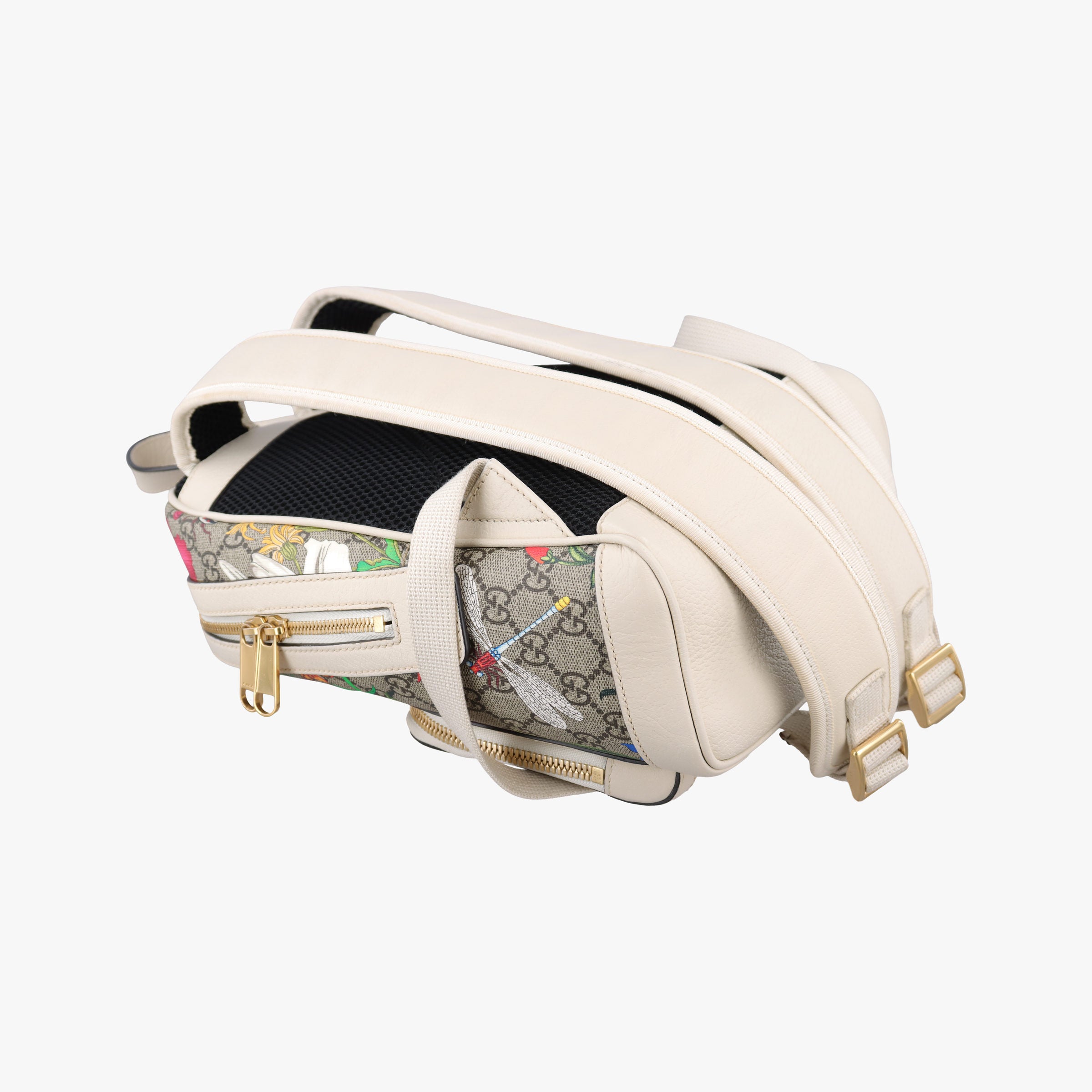 Ophidia Flora Multicolour PVC coated canvas×Leather 547965 A030283775オフィディア フローラ マルチカラー PVCコーティングキャンバス×レザー 547965 A030283775