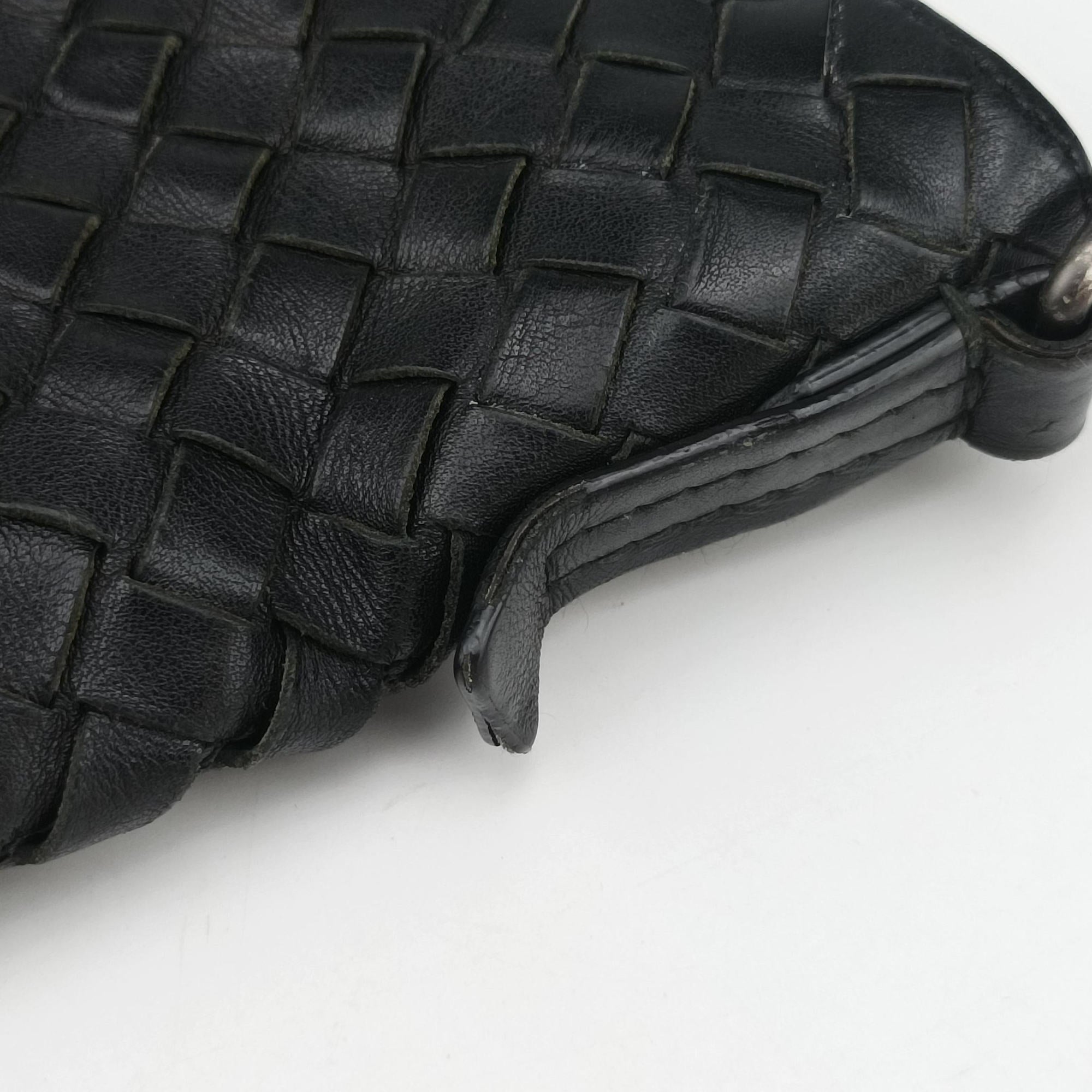 Intrecciato Black lambskin B02867597Wイントレチャート ブラック ラムスキン B02867597W