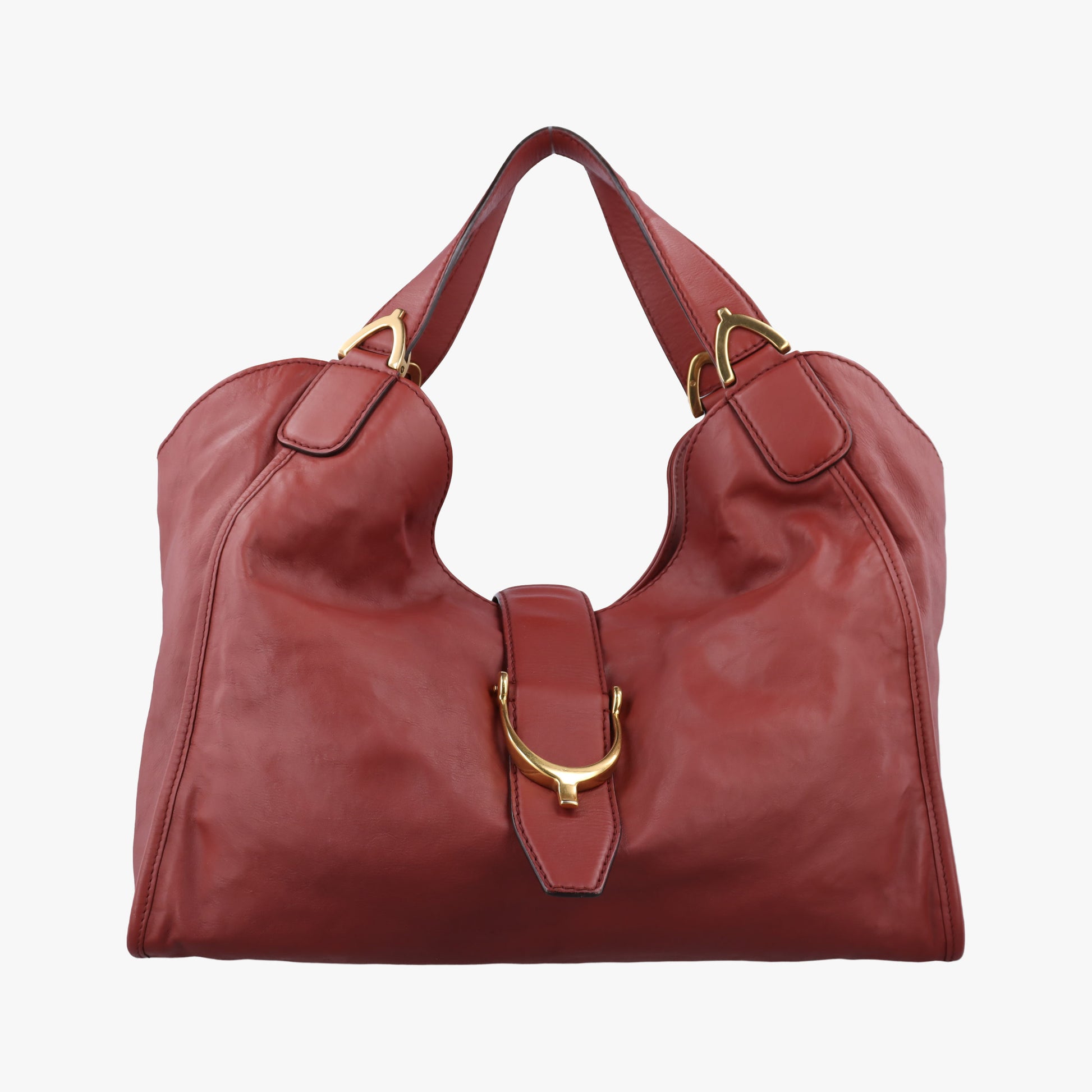 Soft Stirrup Burgundy Leather 296856 I010878691ソフト スターラップ ワインレッド レザー 296856 I010878691