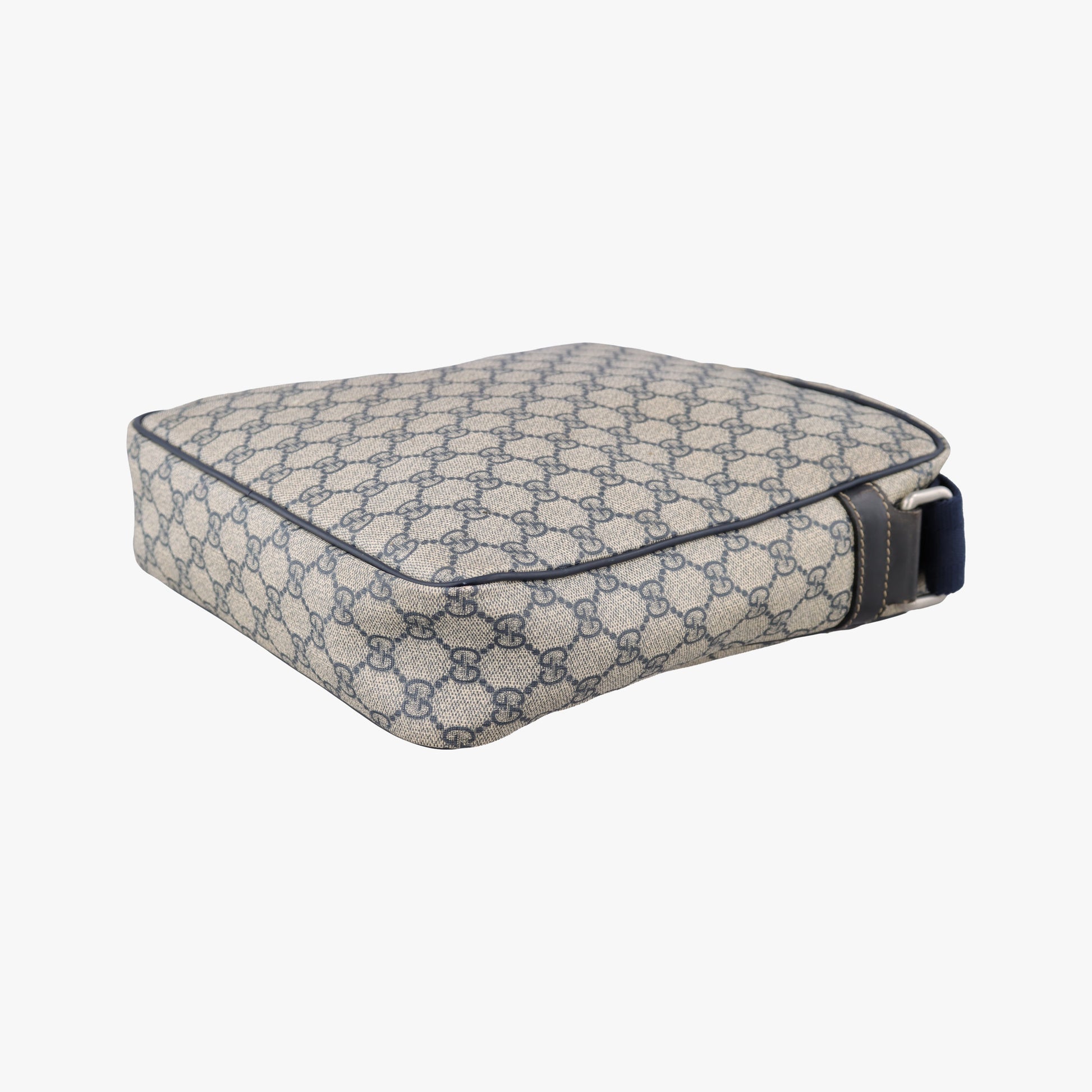 GG Supreme Messenger Beige × Navy PVC coated canvas×leather 201448 B7980659GGスプリーム メッセンジャー ベージュ×ネイビー PVCコーティングキャンバス×レザー 201448 B7980659