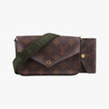 Multi Pochette FeLICIE Brown×KHAKI Monogram Canvas M80091 FH0241ミュルティ ポシェット フェリシー モノグラム/ブラウン×カーキ モノグラムキャンバス M80091 FH0241