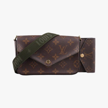 Multi Pochette FeLICIE Brown×KHAKI Monogram Canvas M80091 FH0241ミュルティ ポシェット フェリシー モノグラム/ブラウン×カーキ モノグラムキャンバス M80091 FH0241