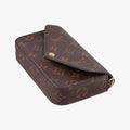Multi Pochette FeLICIE Brown×KHAKI Monogram Canvas M80091 FH0241ミュルティ ポシェット フェリシー モノグラム/ブラウン×カーキ モノグラムキャンバス M80091 FH0241