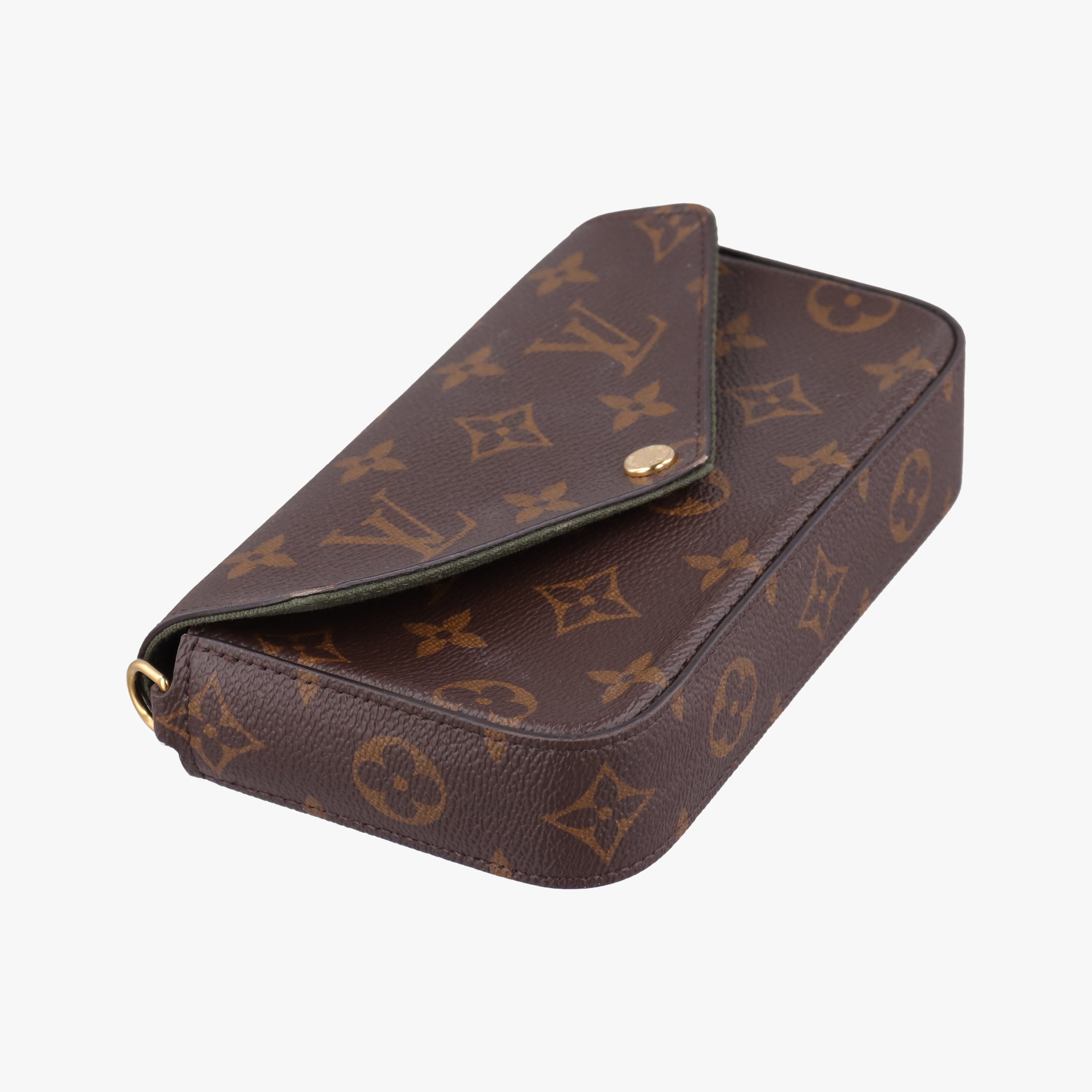 Multi Pochette FeLICIE Brown×KHAKI Monogram Canvas M80091 FH0241ミュルティ ポシェット フェリシー モノグラム/ブラウン×カーキ モノグラムキャンバス M80091 FH0241