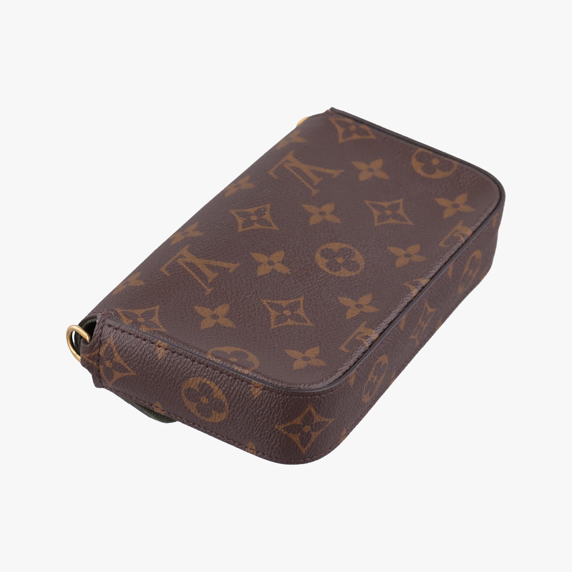 Multi Pochette FeLICIE Brown×KHAKI Monogram Canvas M80091 FH0241ミュルティ ポシェット フェリシー モノグラム/ブラウン×カーキ モノグラムキャンバス M80091 FH0241
