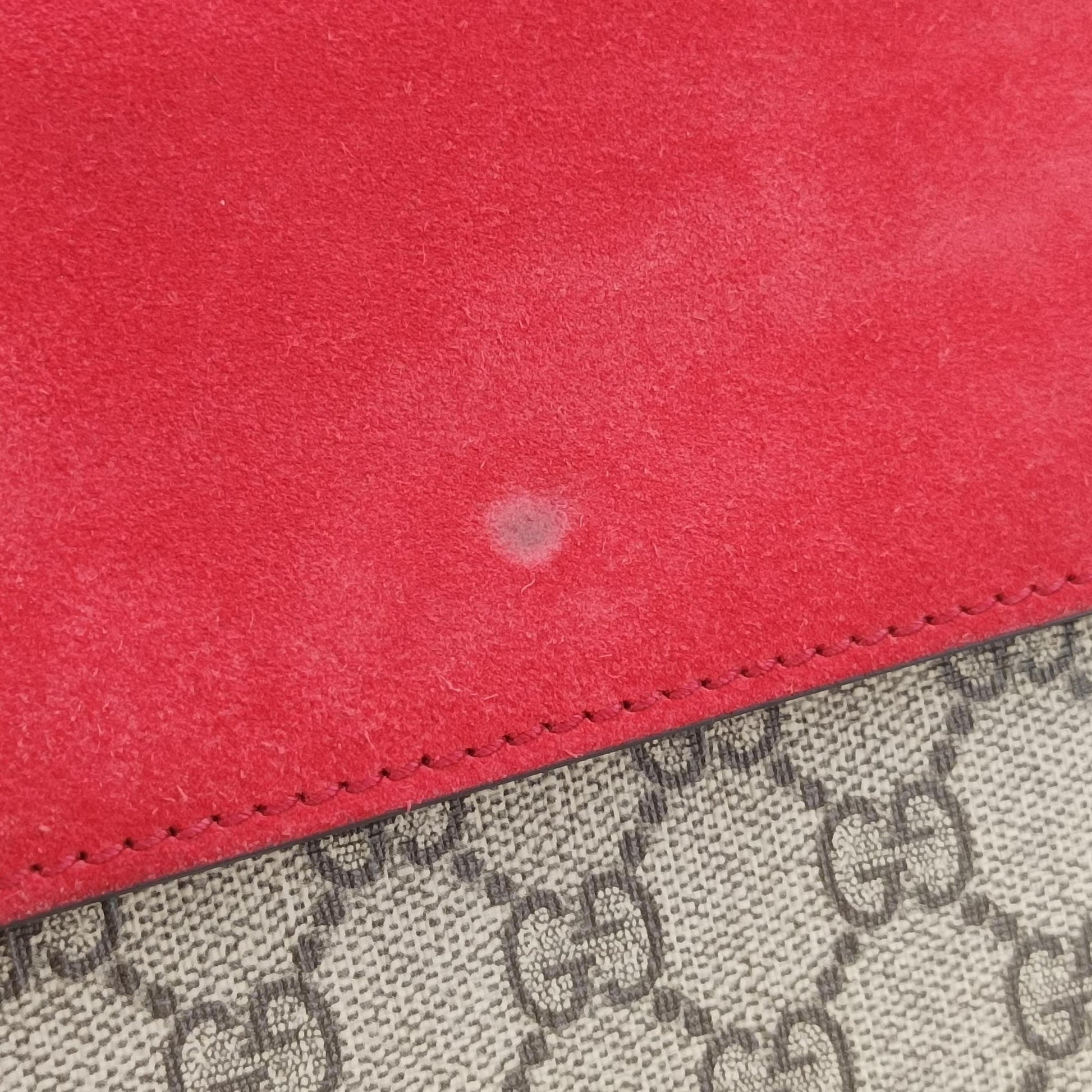 Dionysus beige×red PVC coated canvas × suede 421970 A022722966ディオニュソス ベージュ×レッド PVCコーティングキャンバス × スエード 421970 A022722966