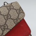 Dionysus beige×red PVC coated canvas × suede 421970 A022722966ディオニュソス ベージュ×レッド PVCコーティングキャンバス × スエード 421970 A022722966