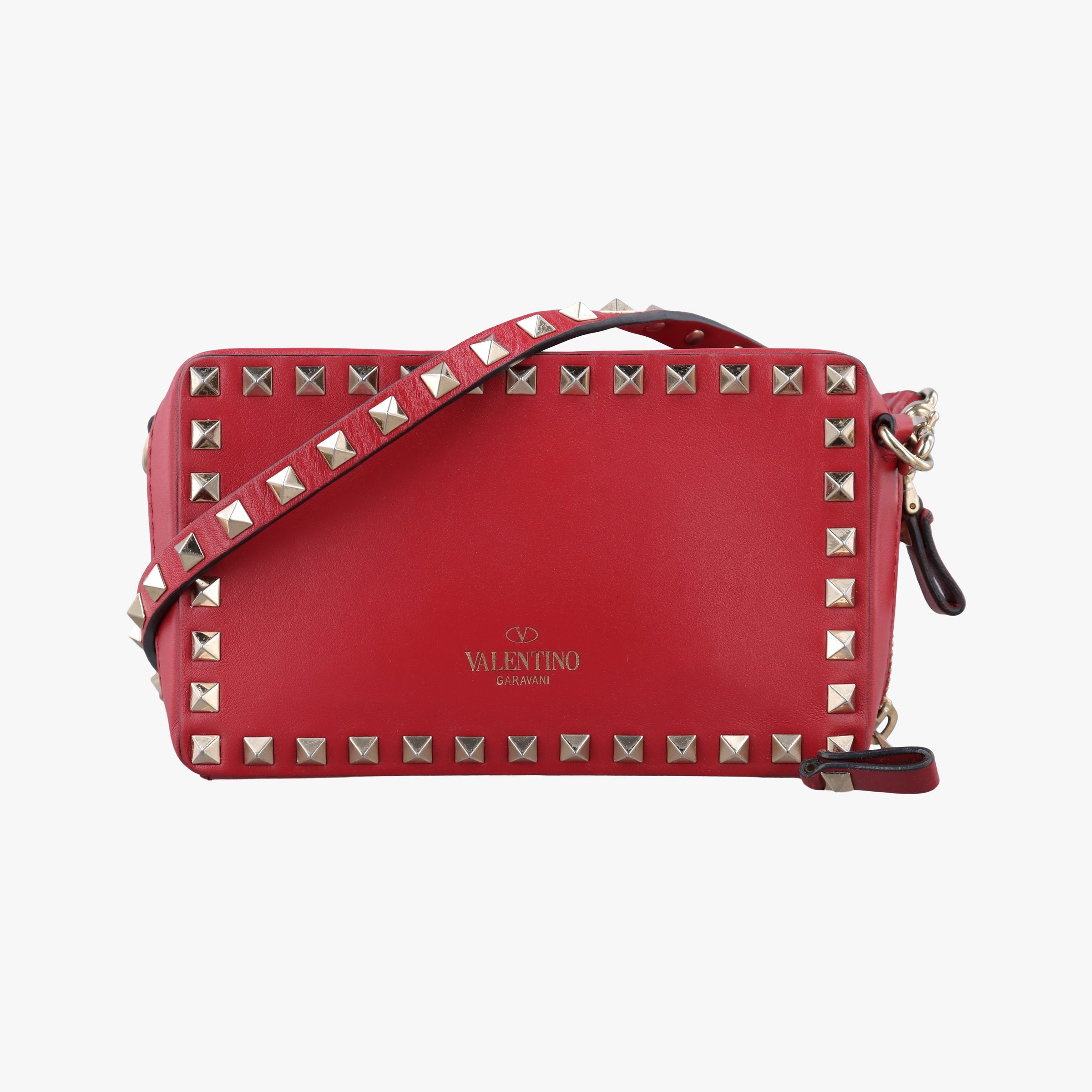 Rockstud Red Leather Lot number unknownロックスタッズ レッド レザー 製番不明