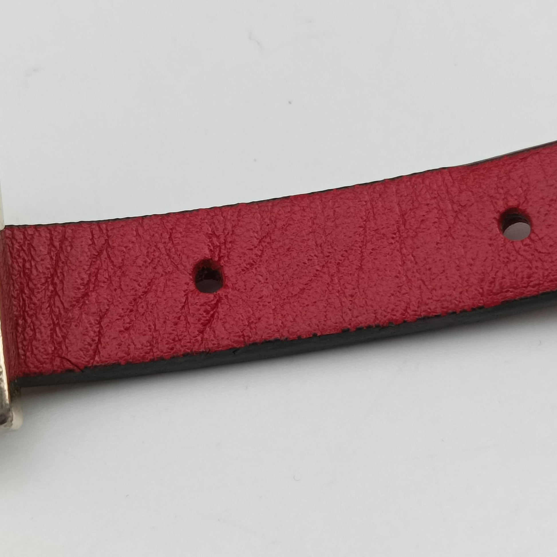 Rockstud Red Leather Lot number unknownロックスタッズ レッド レザー 製番不明