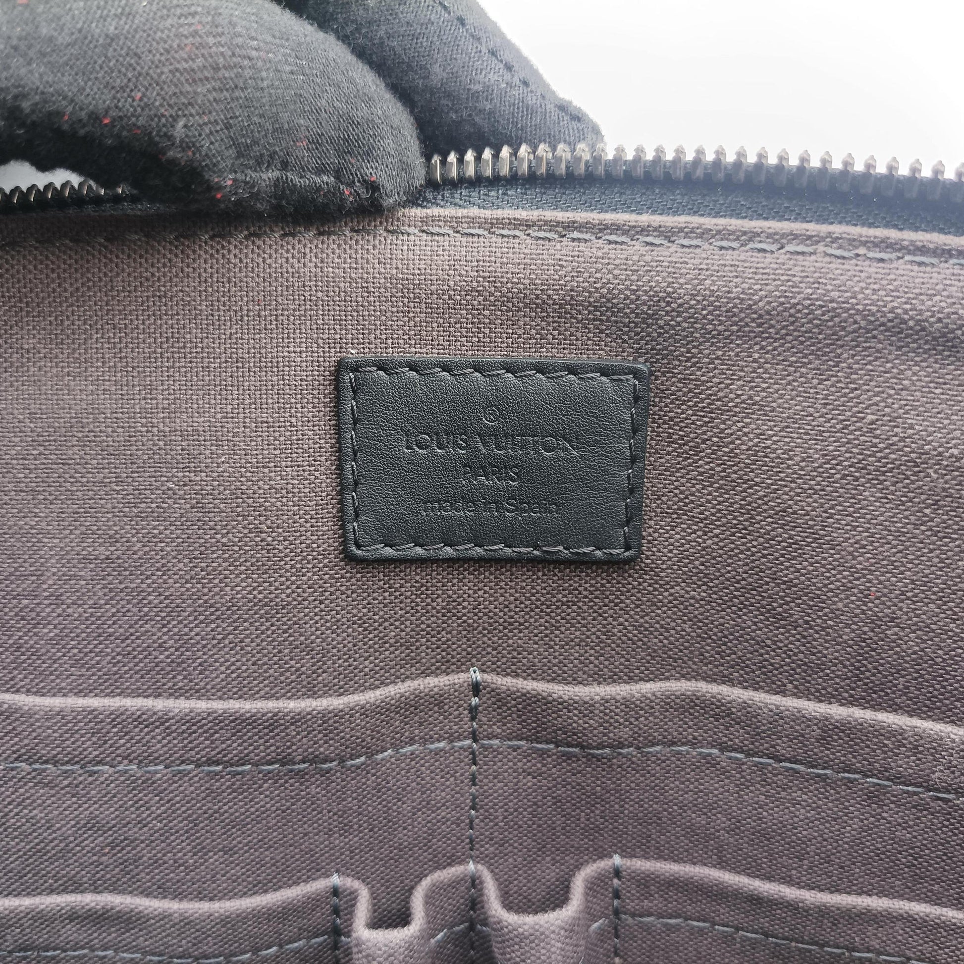 Porte Documents Jour Noir Damier Graphite N48224 CA4193ポルトドキュマン ジュール ノワール ダミエ グラフィット N48224 CA4193