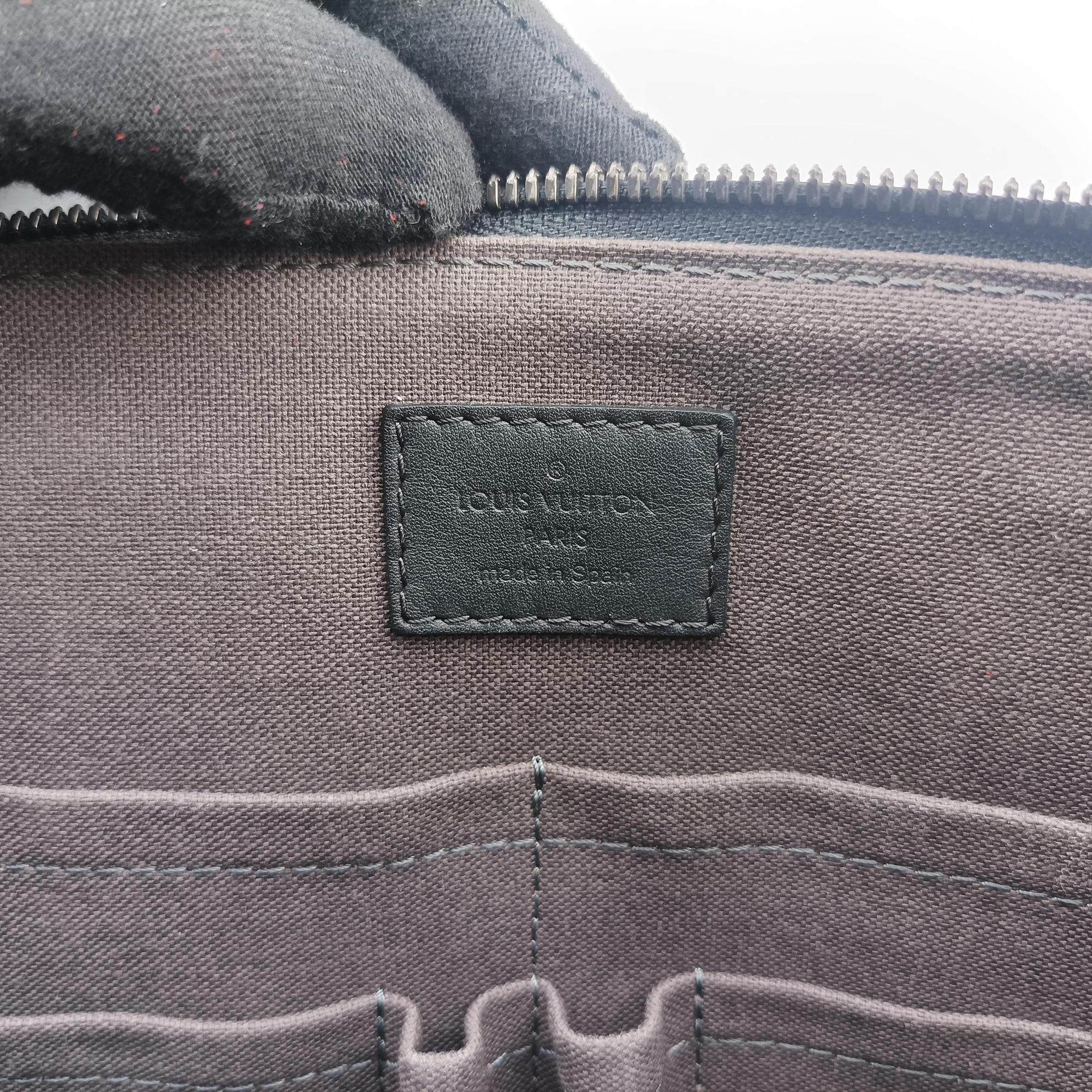 Porte Documents Jour Noir Damier Graphite N48224 CA4193ポルトドキュマン ジュール ノワール ダミエ グラフィット N48224 CA4193