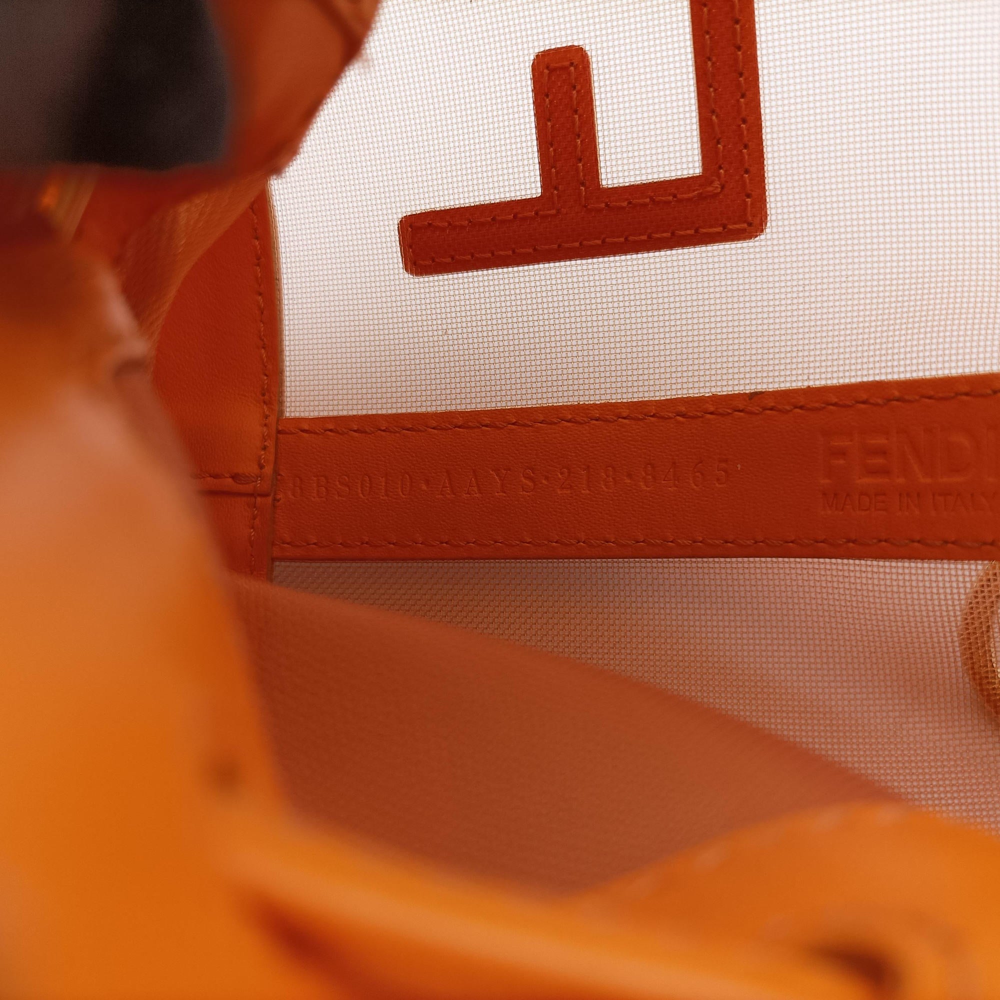Mon Tresor Mini Bucket Orange mesh×Calf Leather 8BS010 8BS010.AAYS.218.8465ミニ モン トレゾール オレンジ メッシュ×カーフレザー 8BS010 8BS010.AAYS.218.8465