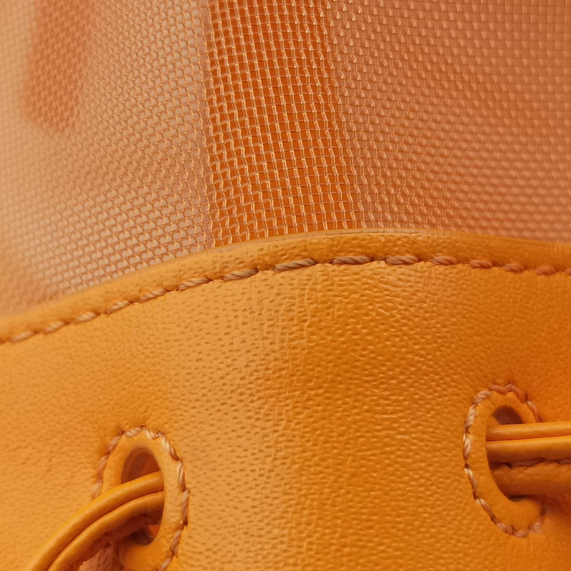 Mon Tresor Mini Bucket Orange mesh×Calf Leather 8BS010 8BS010.AAYS.218.8465ミニ モン トレゾール オレンジ メッシュ×カーフレザー 8BS010 8BS010.AAYS.218.8465