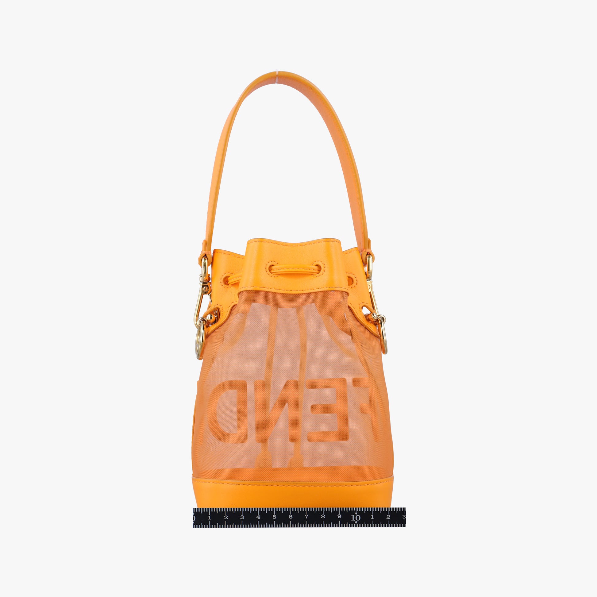 Mon Tresor Mini Bucket Orange mesh×Calf Leather 8BS010 8BS010.AAYS.218.8465ミニ モン トレゾール オレンジ メッシュ×カーフレザー 8BS010 8BS010.AAYS.218.8465