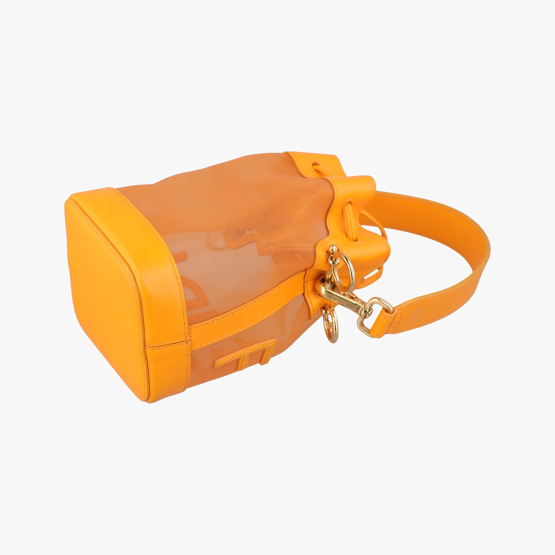 Mon Tresor Mini Bucket Orange mesh×Calf Leather 8BS010 8BS010.AAYS.218.8465ミニ モン トレゾール オレンジ メッシュ×カーフレザー 8BS010 8BS010.AAYS.218.8465