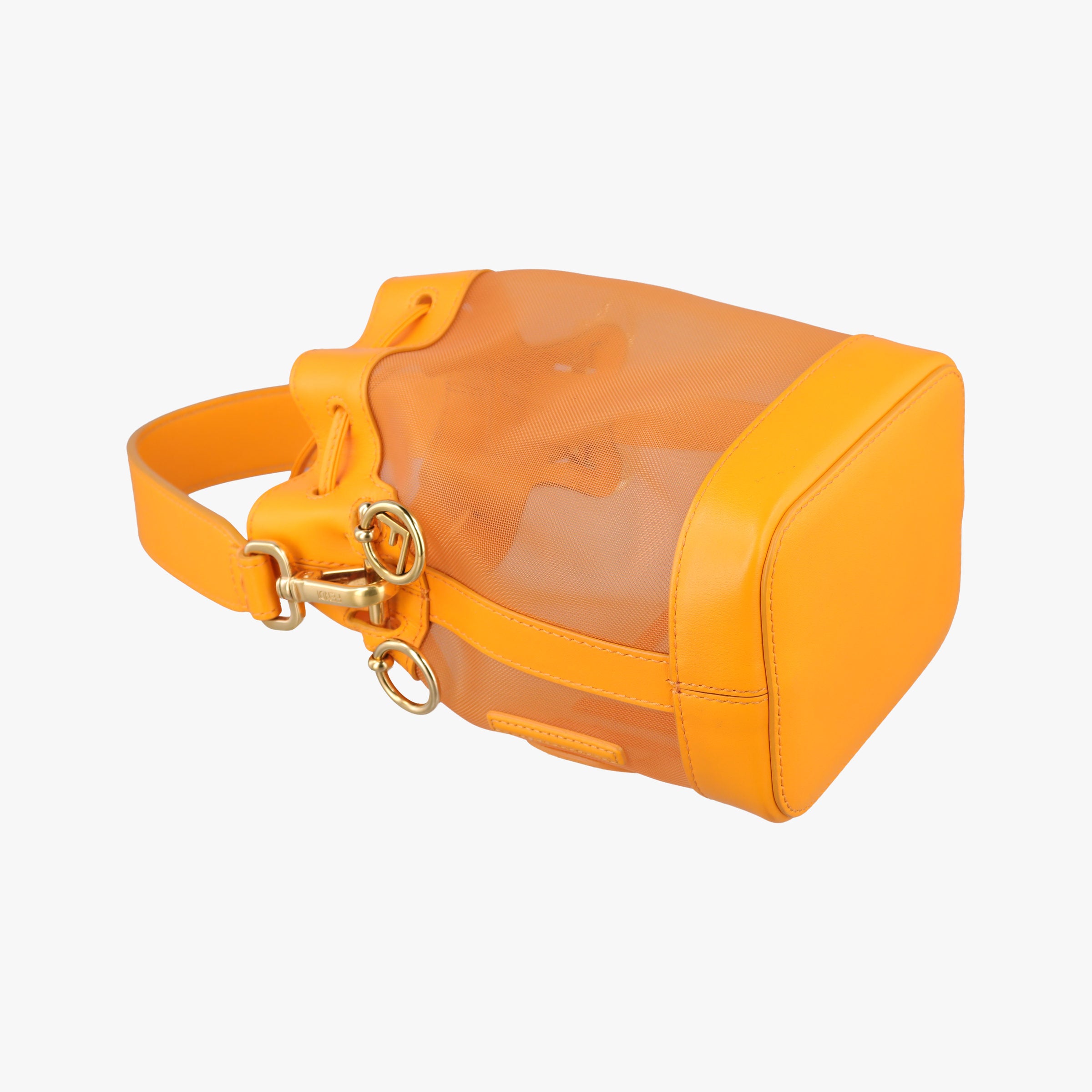 Mon Tresor Mini Bucket Orange mesh×Calf Leather 8BS010 8BS010.AAYS.218.8465ミニ モン トレゾール オレンジ メッシュ×カーフレザー 8BS010 8BS010.AAYS.218.8465