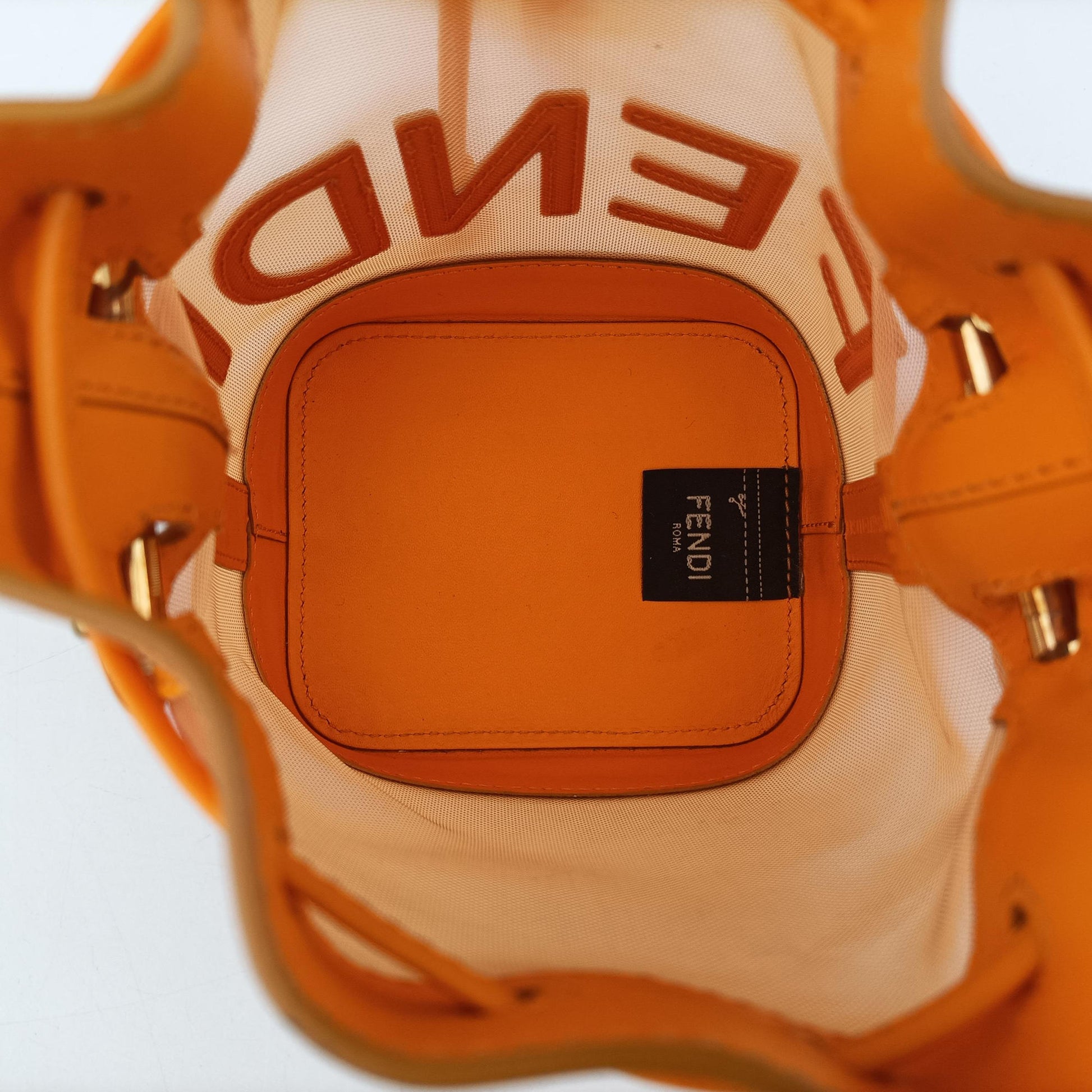 Mon Tresor Mini Bucket Orange mesh×Calf Leather 8BS010 8BS010.AAYS.218.8465ミニ モン トレゾール オレンジ メッシュ×カーフレザー 8BS010 8BS010.AAYS.218.8465