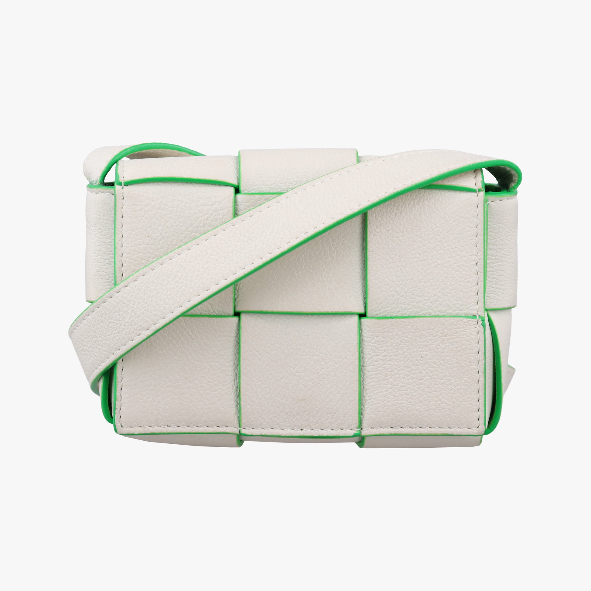 candy cassette White×green Leather IC Chipキャンディ カセット ホワイト×グリーン レザー ICチップ
