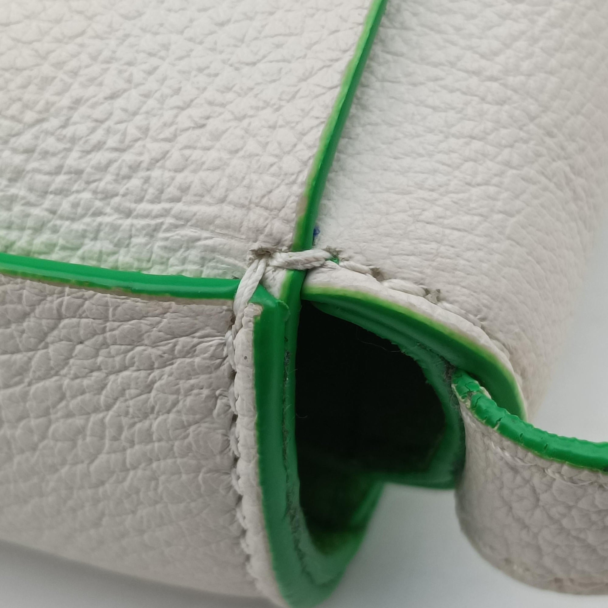 candy cassette White×green Leather IC Chipキャンディ カセット ホワイト×グリーン レザー ICチップ