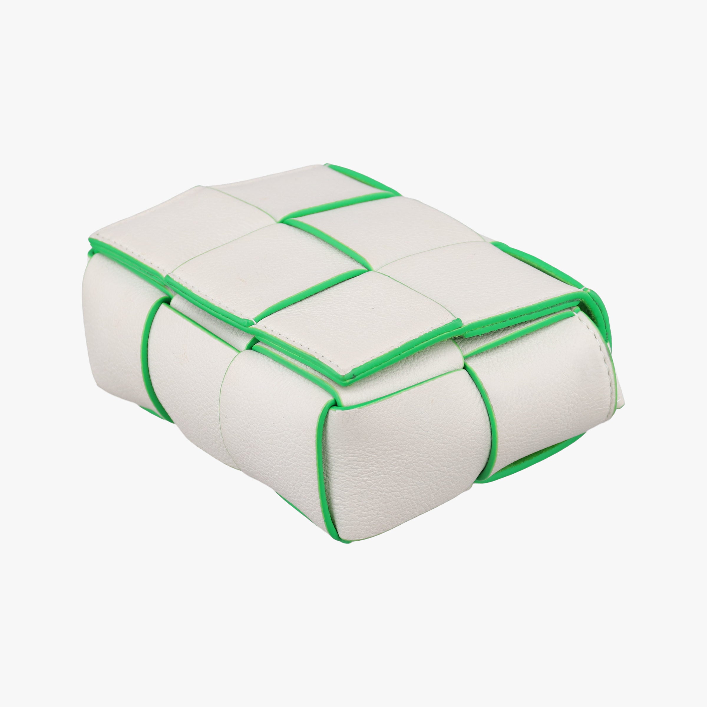 candy cassette White×green Leather IC Chipキャンディ カセット ホワイト×グリーン レザー ICチップ