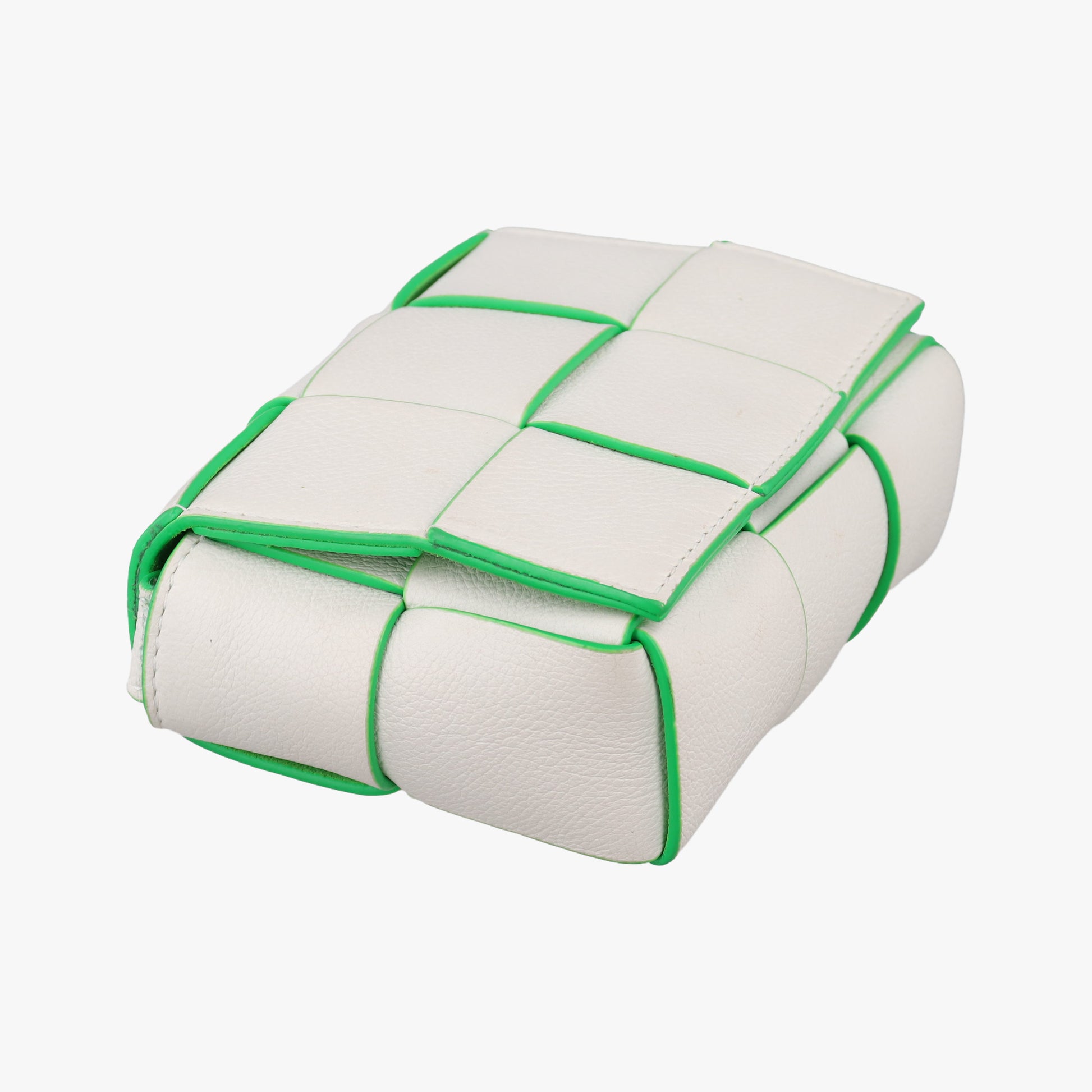 candy cassette White×green Leather IC Chipキャンディ カセット ホワイト×グリーン レザー ICチップ